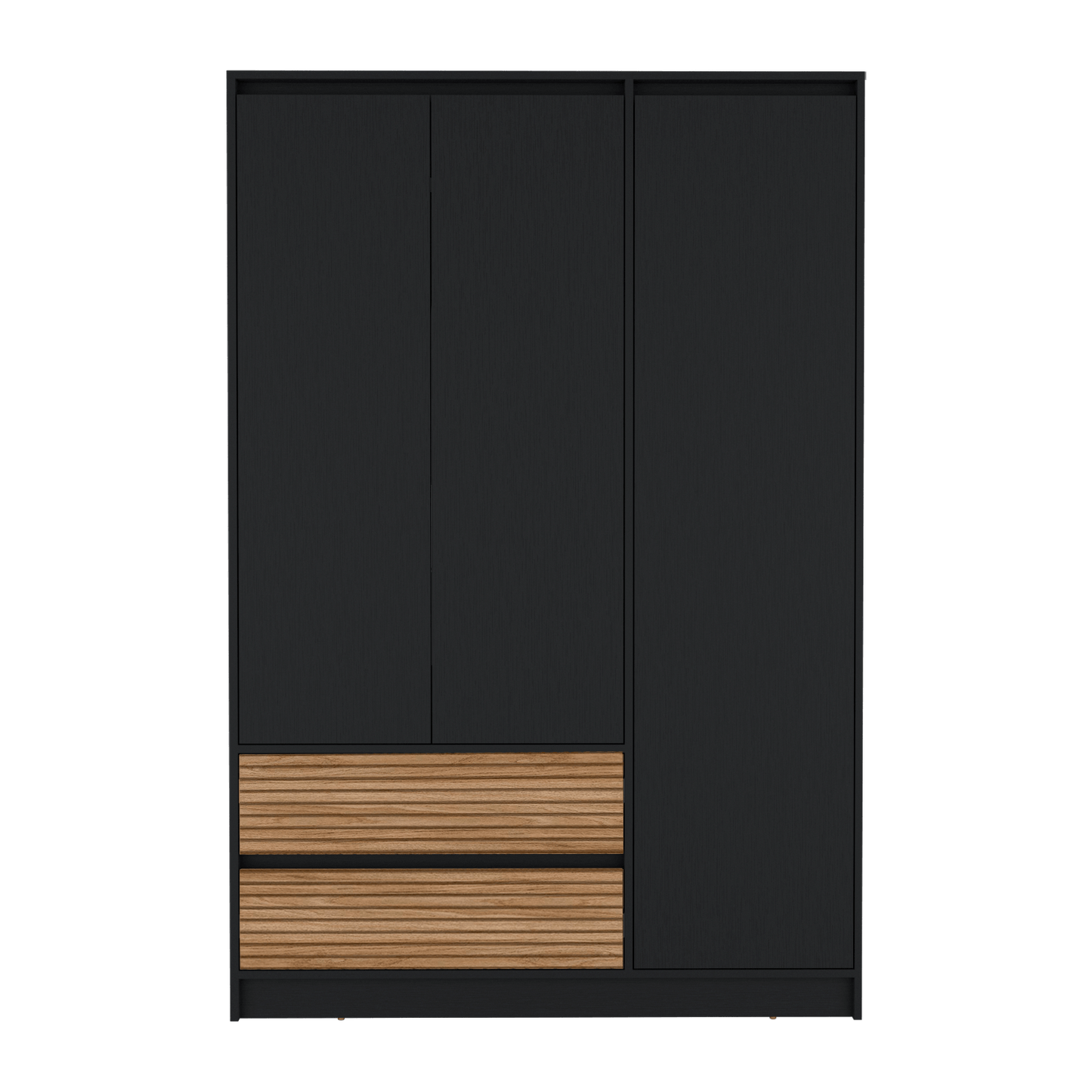 Closet 3 Puertas 2 Cajones Austin 180X120Rta Wengue Lenno