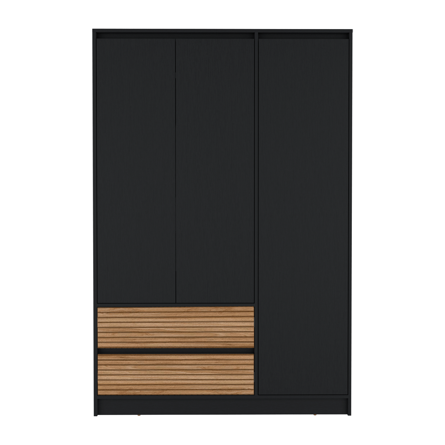 Closet 3 Puertas 2 Cajones Austin 180X120Rta Wengue Lenno