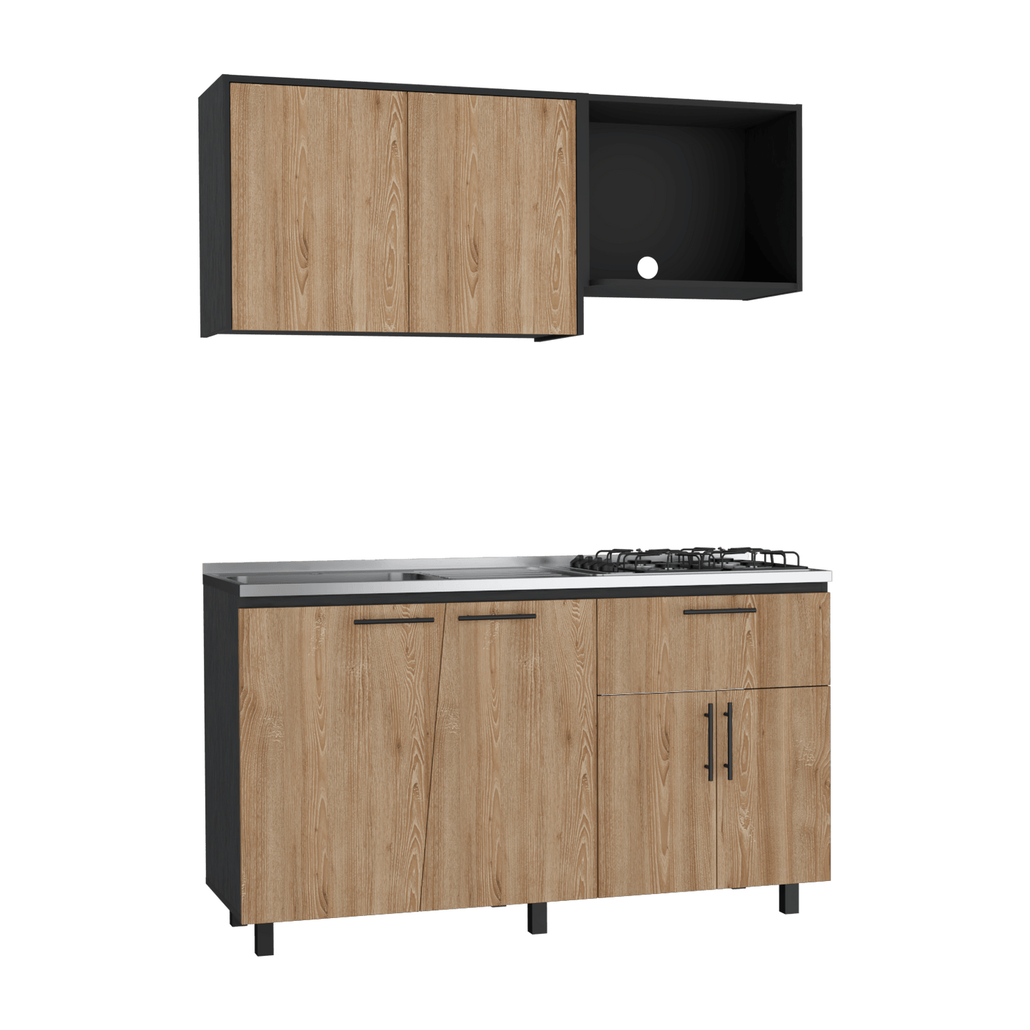 Cocina 150 Emilia Meson Izq Rta Wengue Miel