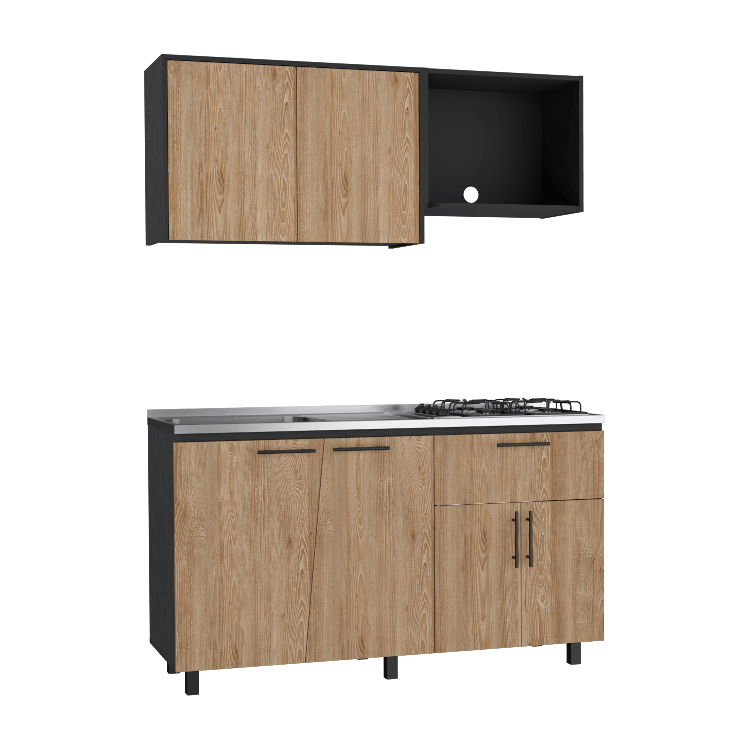 Cocina 150 Emilia Meson Izq Rta Wengue Miel