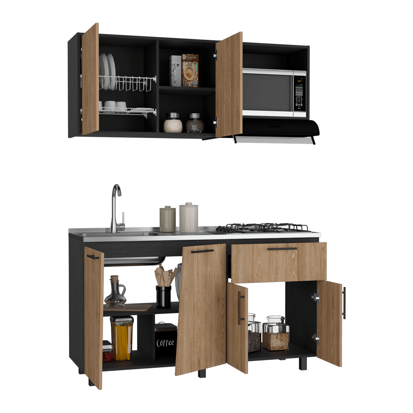 Cocina 150 Emilia Meson Izq Rta Wengue Miel