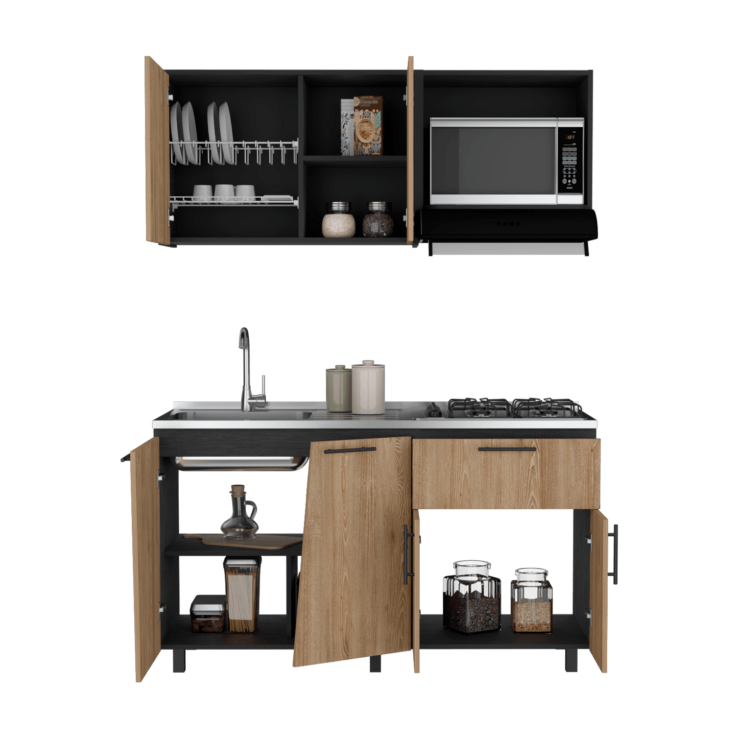 Cocina 150 Emilia Meson Izq Rta Wengue Miel