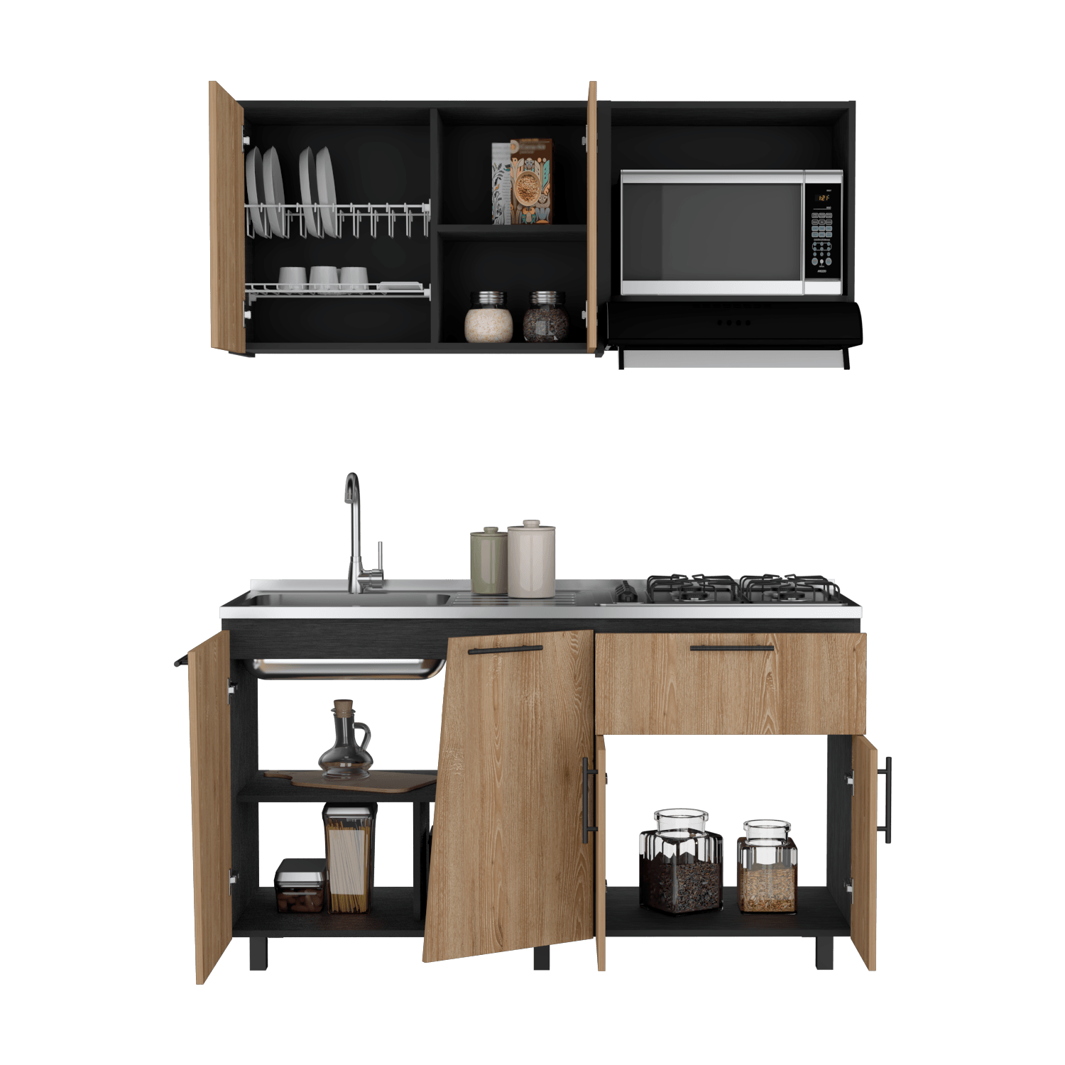 Cocina 150 Emilia Meson Izq Rta Wengue Miel