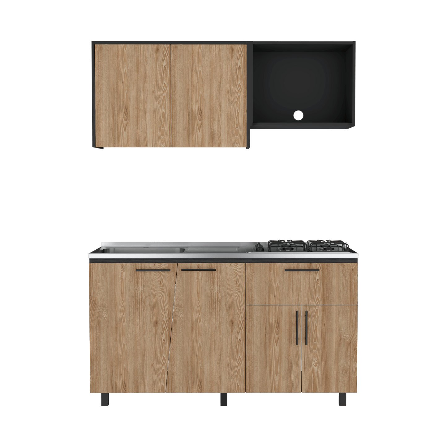 Cocina 150 Emilia Meson Izq Rta Wengue Miel