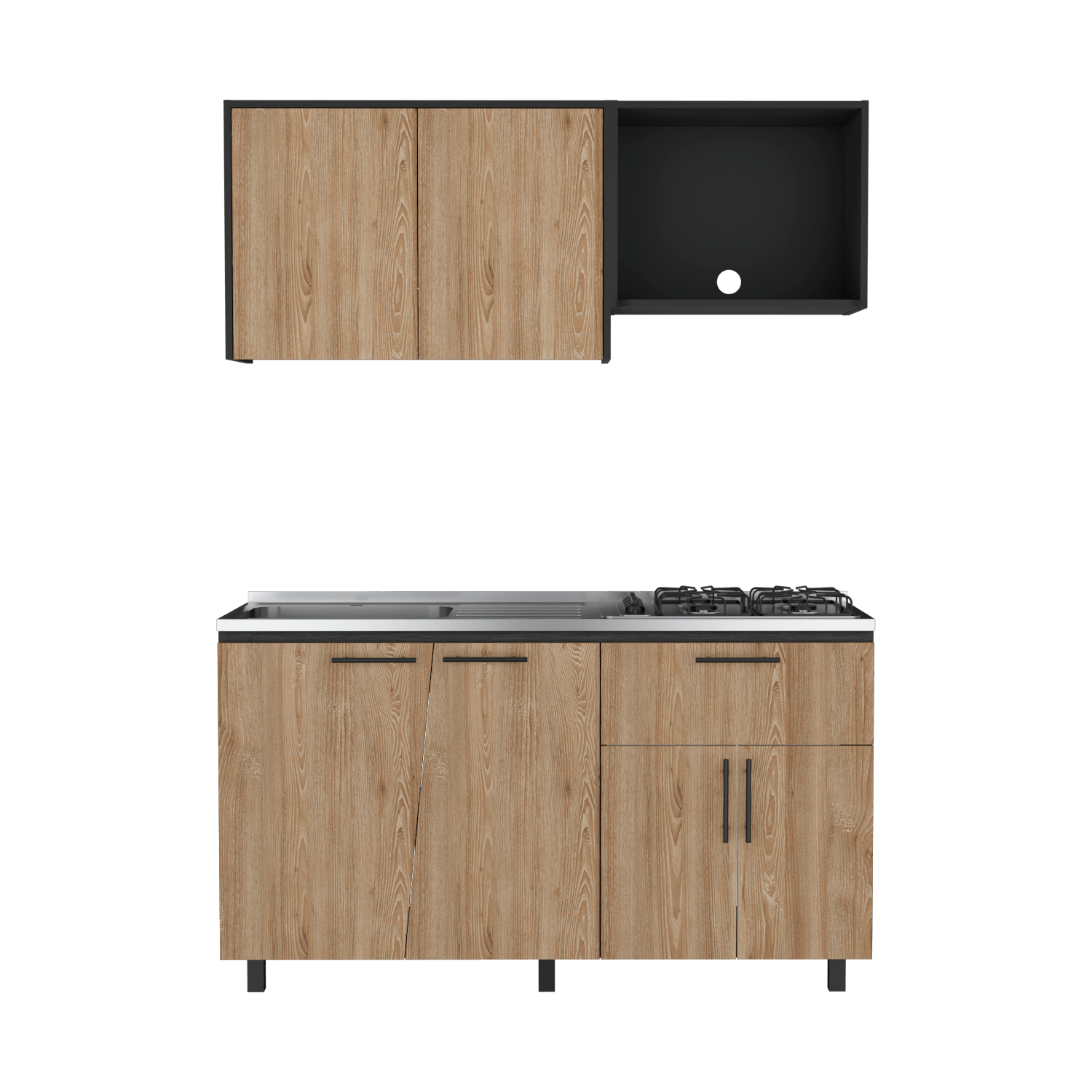 Cocina 150 Emilia Meson Izq Rta Wengue Miel
