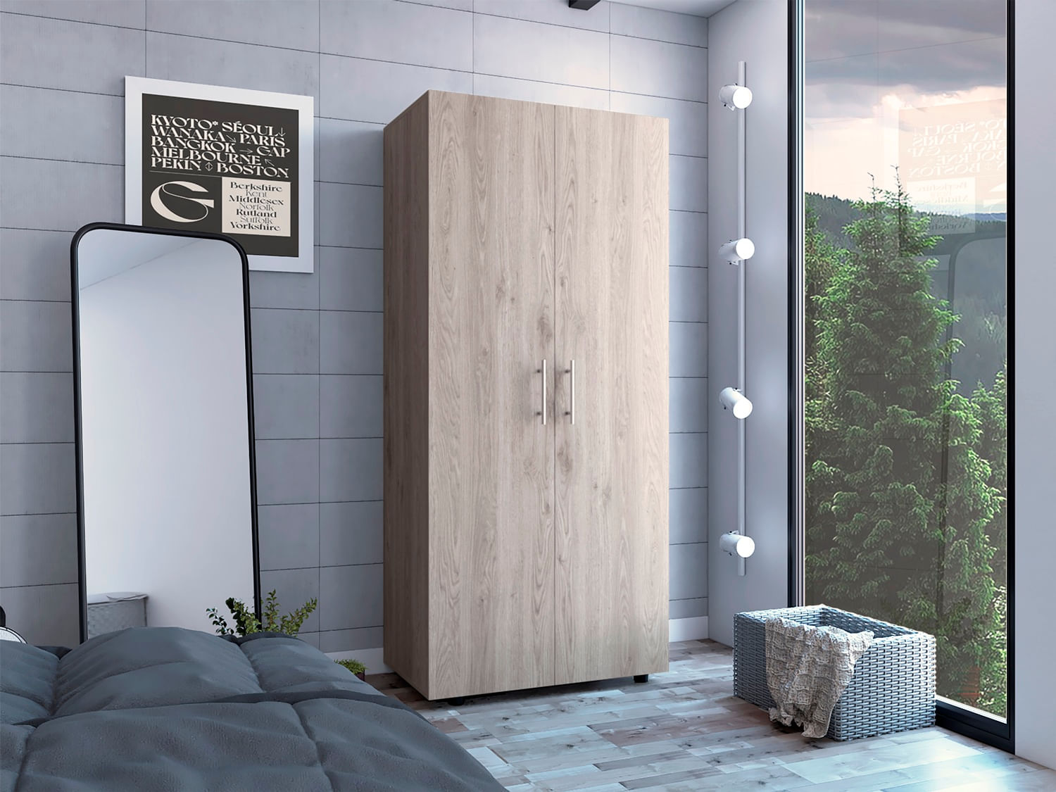 Closet Tera 180 X 80 X 48 Rta Bardolino Blanco
