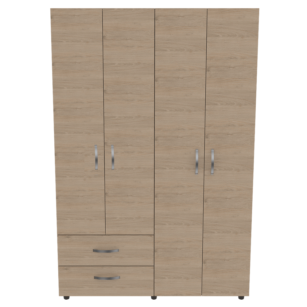 Closet Ankora Basic 180 X 120 X 47 Rta Rovere + Blanco