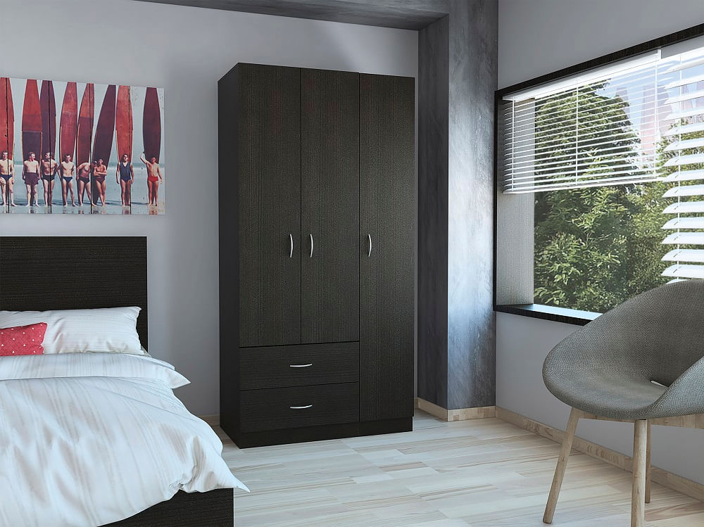 Closet Austral 3 Puertas Rta Wengue Zf