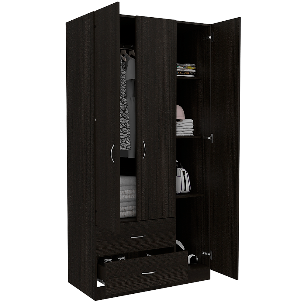 Closet Austral 3 Puertas Rta Wengue Zf