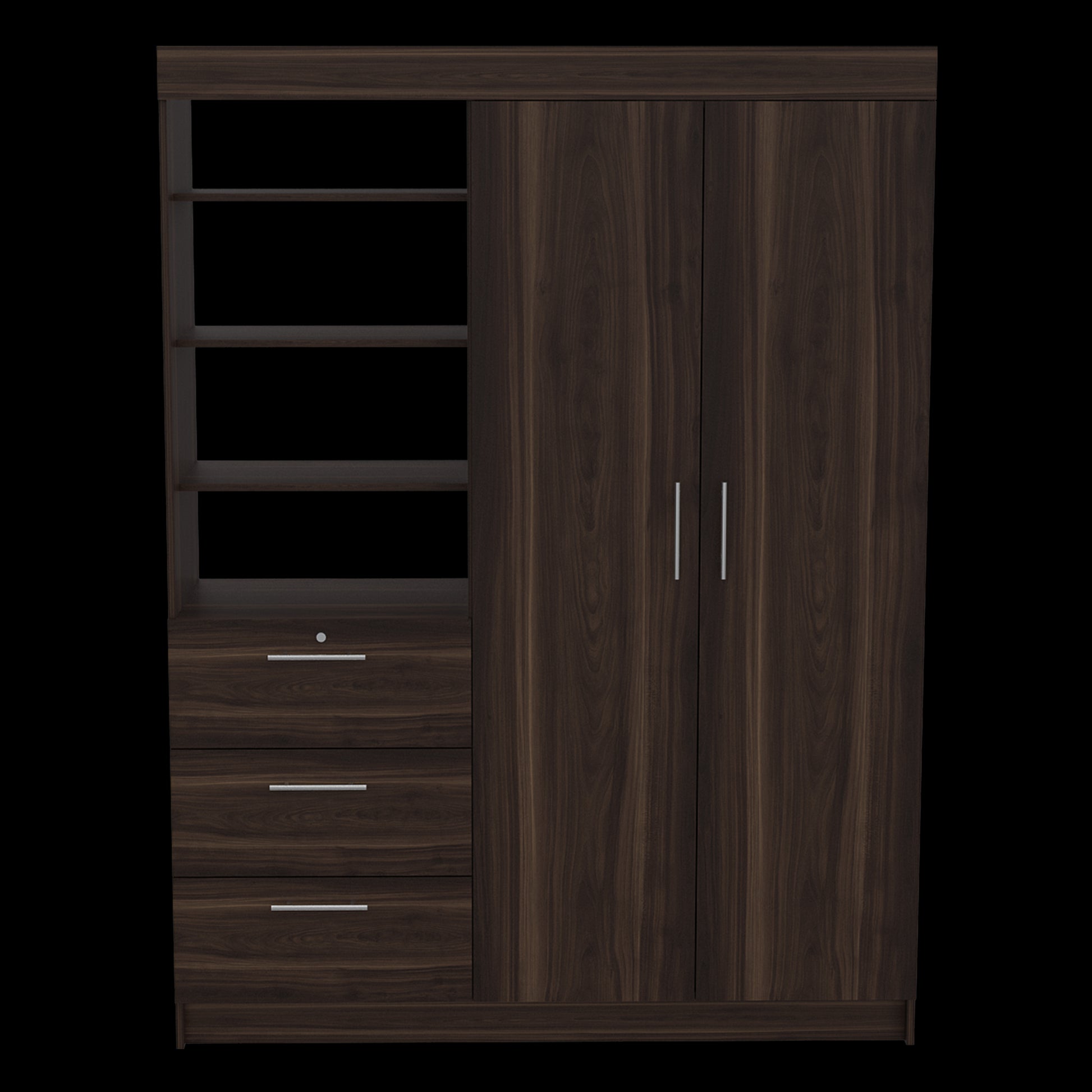 Closet Kenya 200 X 150 X 52 Rta Nogal