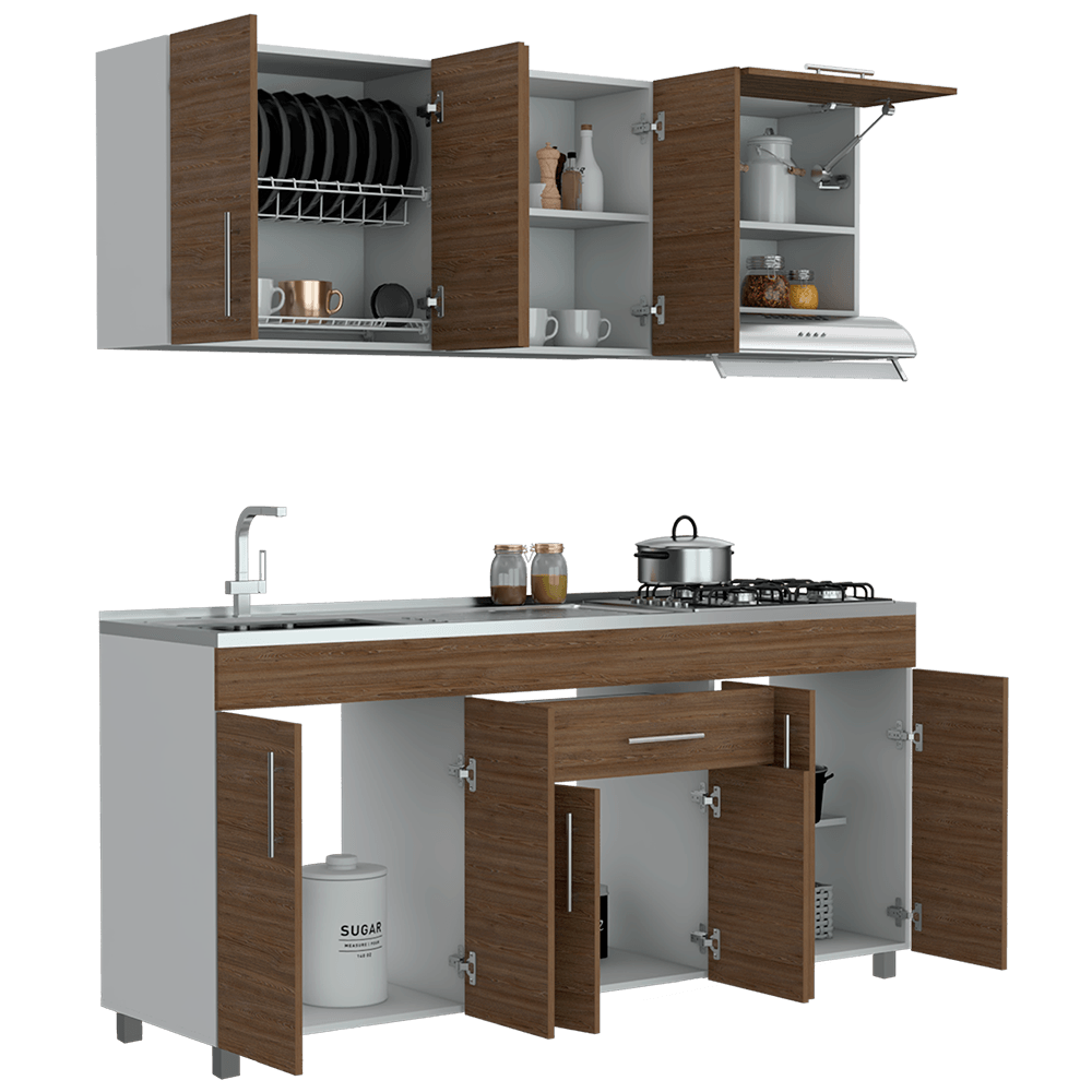 Cocina 180 Mariana Rta Blanco + Miel N/A