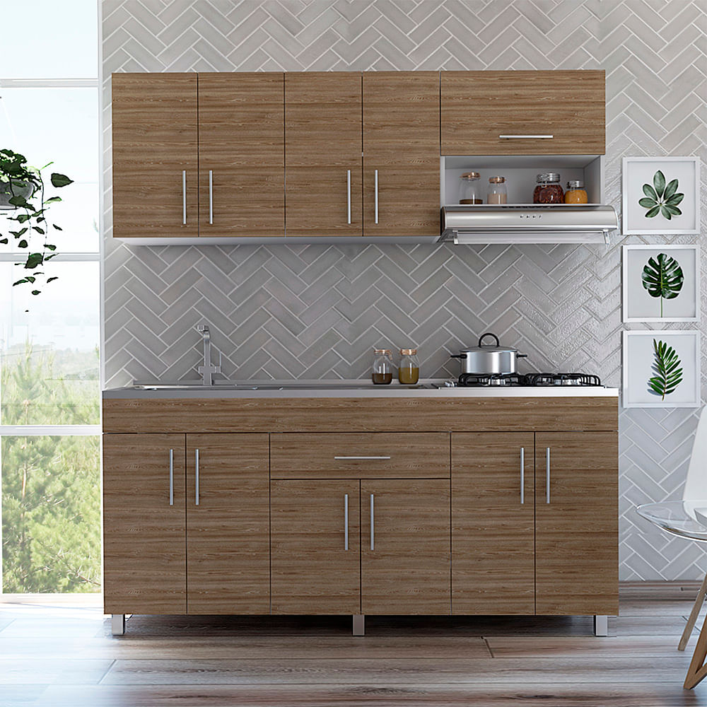 Cocina 180 Mariana Rta Blanco + Miel N/A