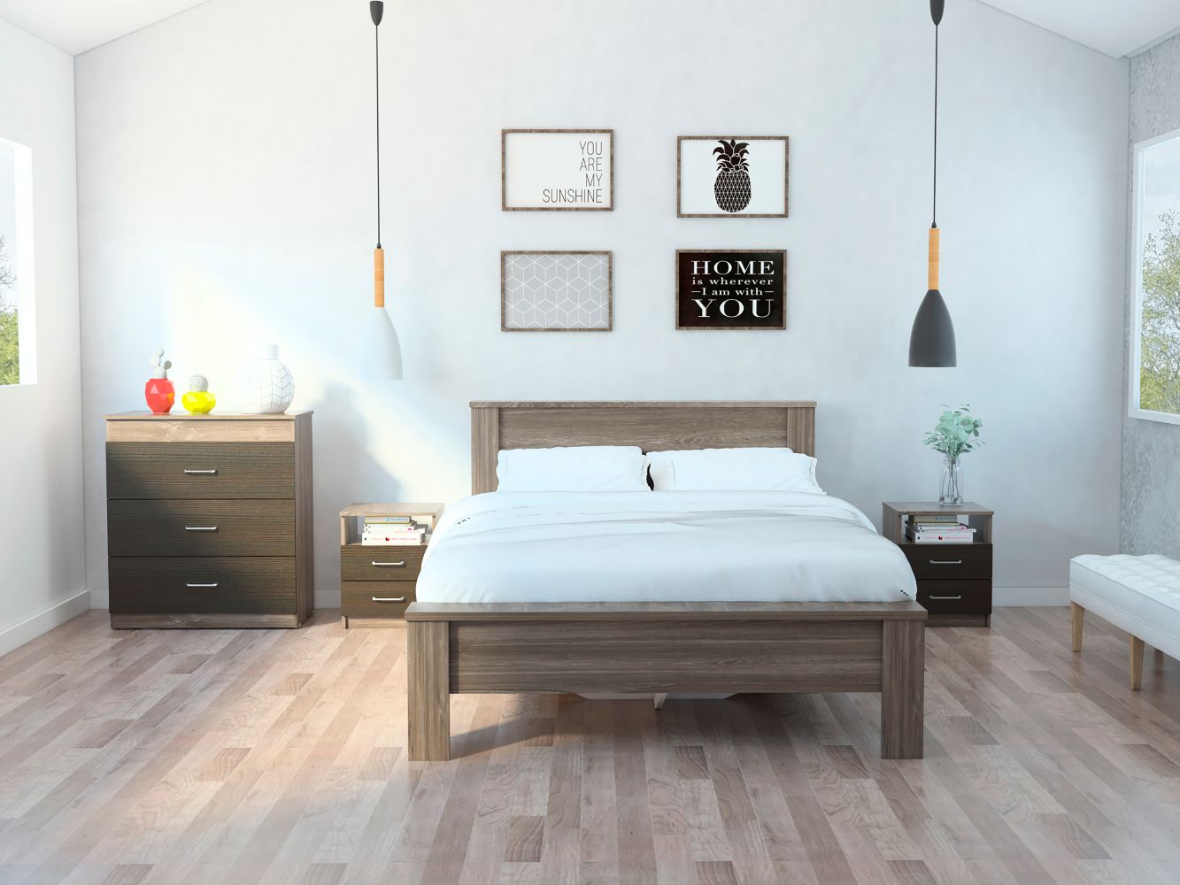 Combo Dormitorio Napoles Siena
