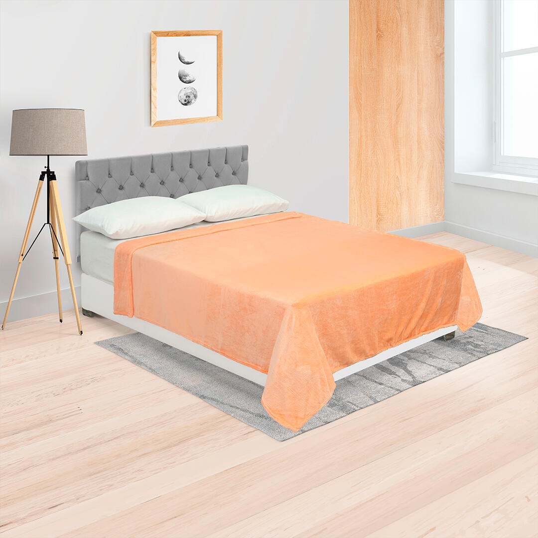 Cobija Piel Durazno Soft Naranja Suave