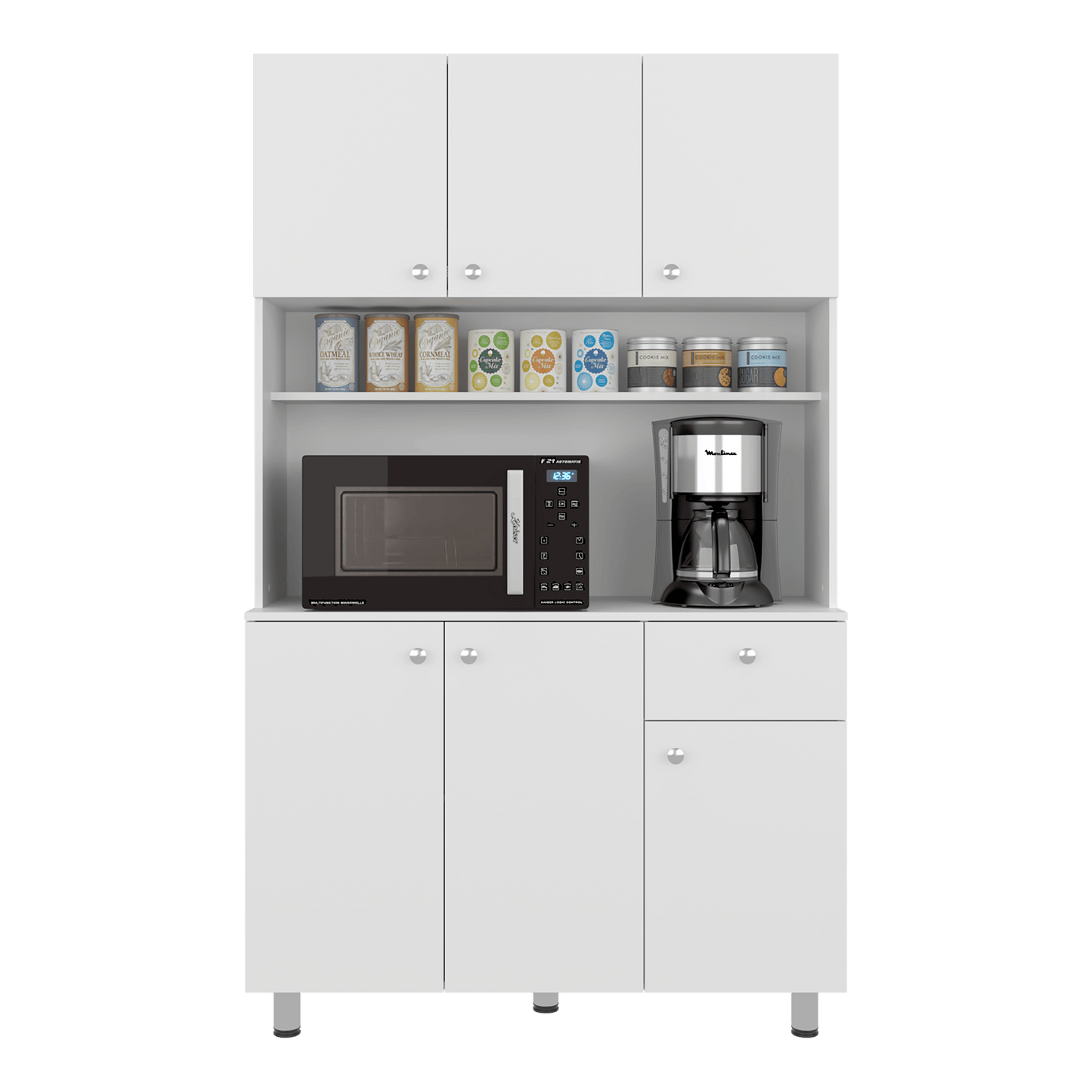 Alacena Wilson 185X111X40 Rta Blanco Zf