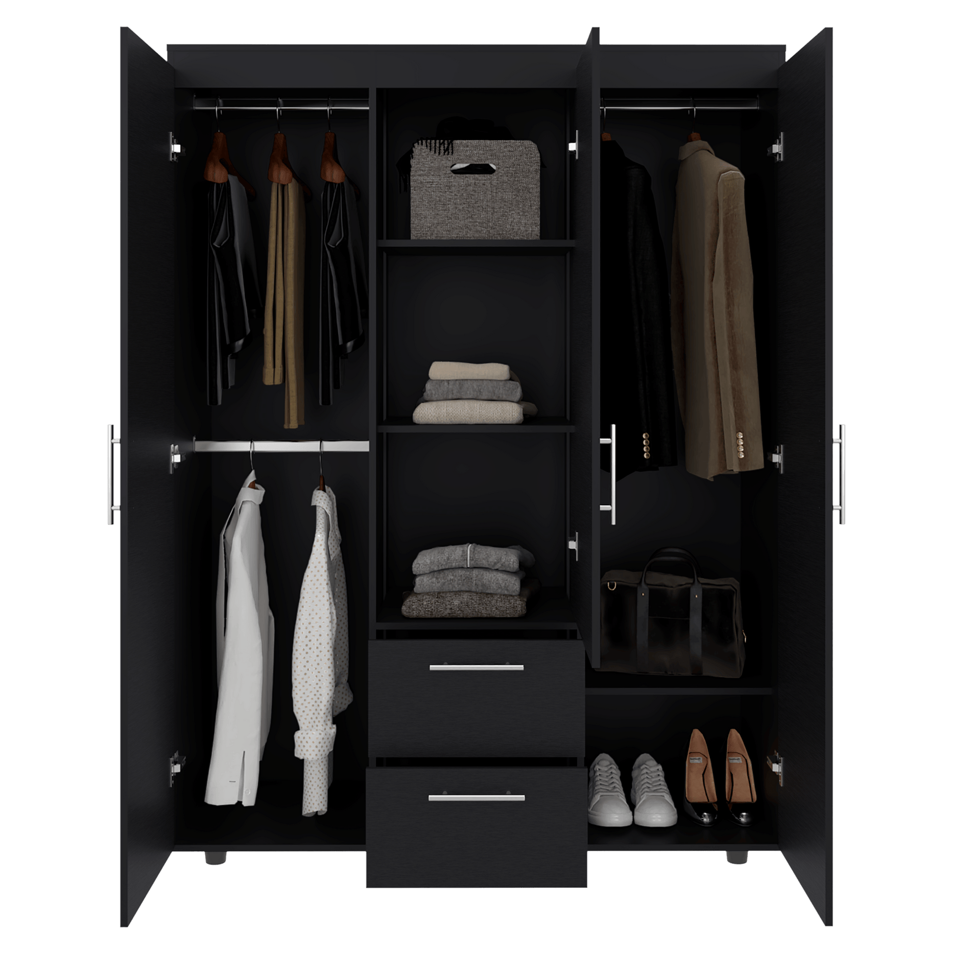 Closet Baru Lite 180X135X50 Rta Wengue