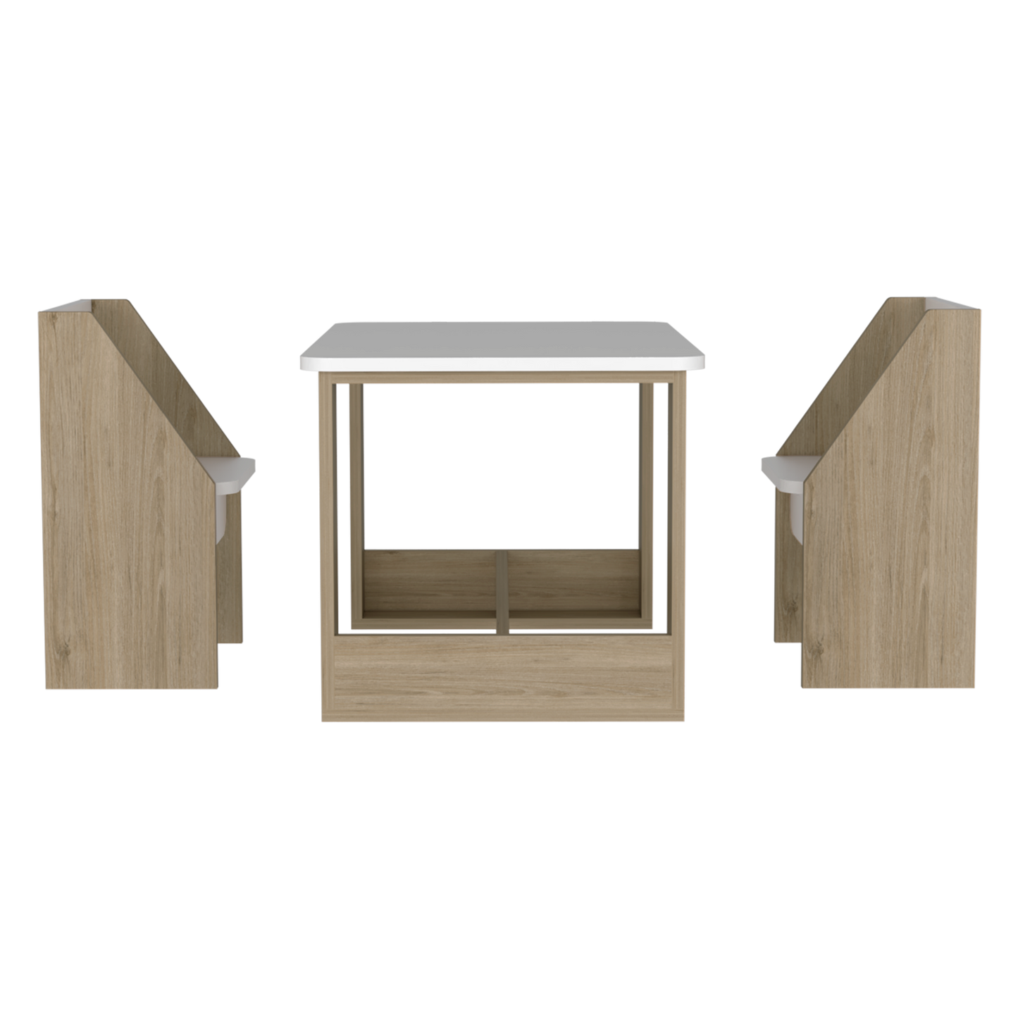 Mesa Infantil Oz Rta Rovere + Blanco