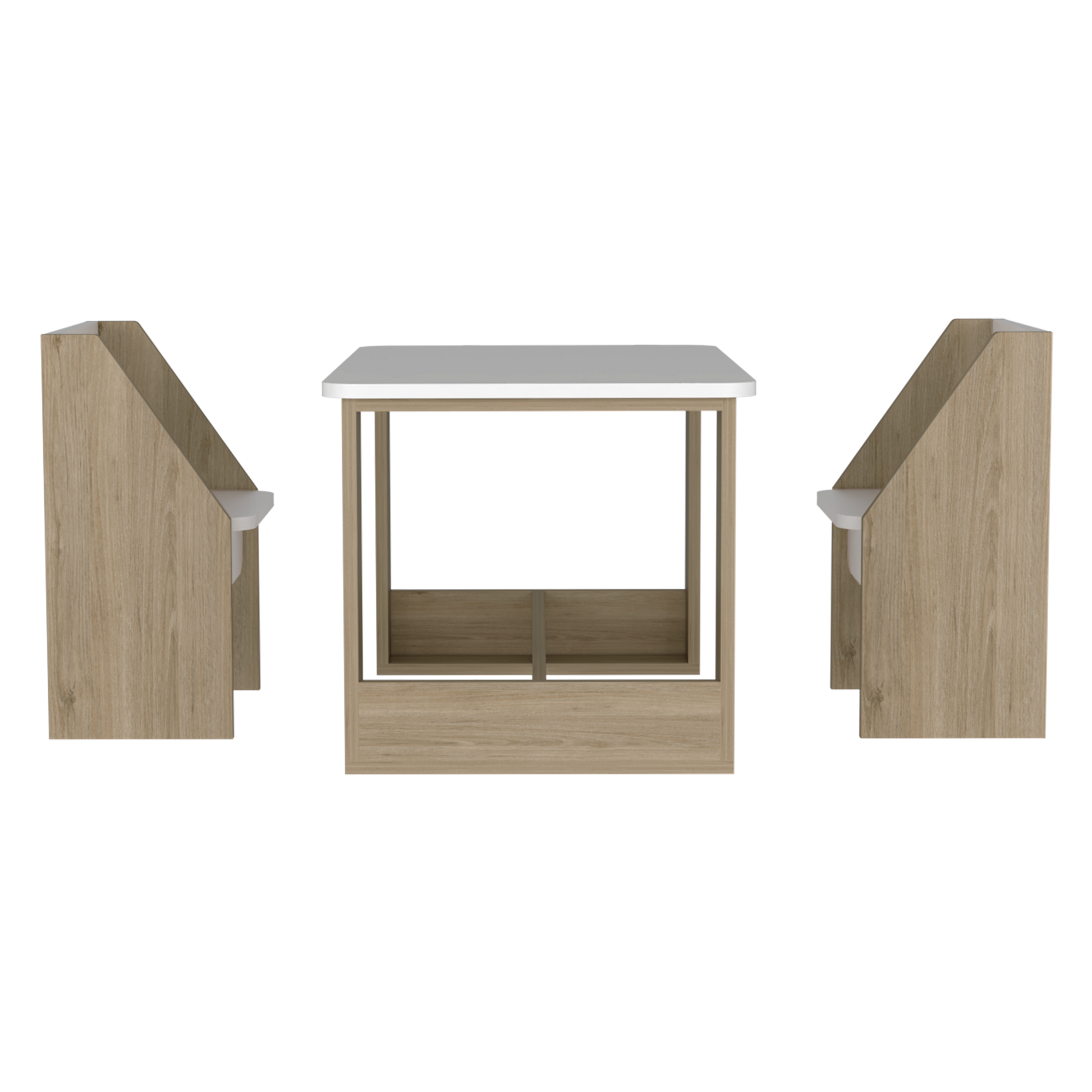 Mesa Infantil Oz Rta Rovere + Blanco