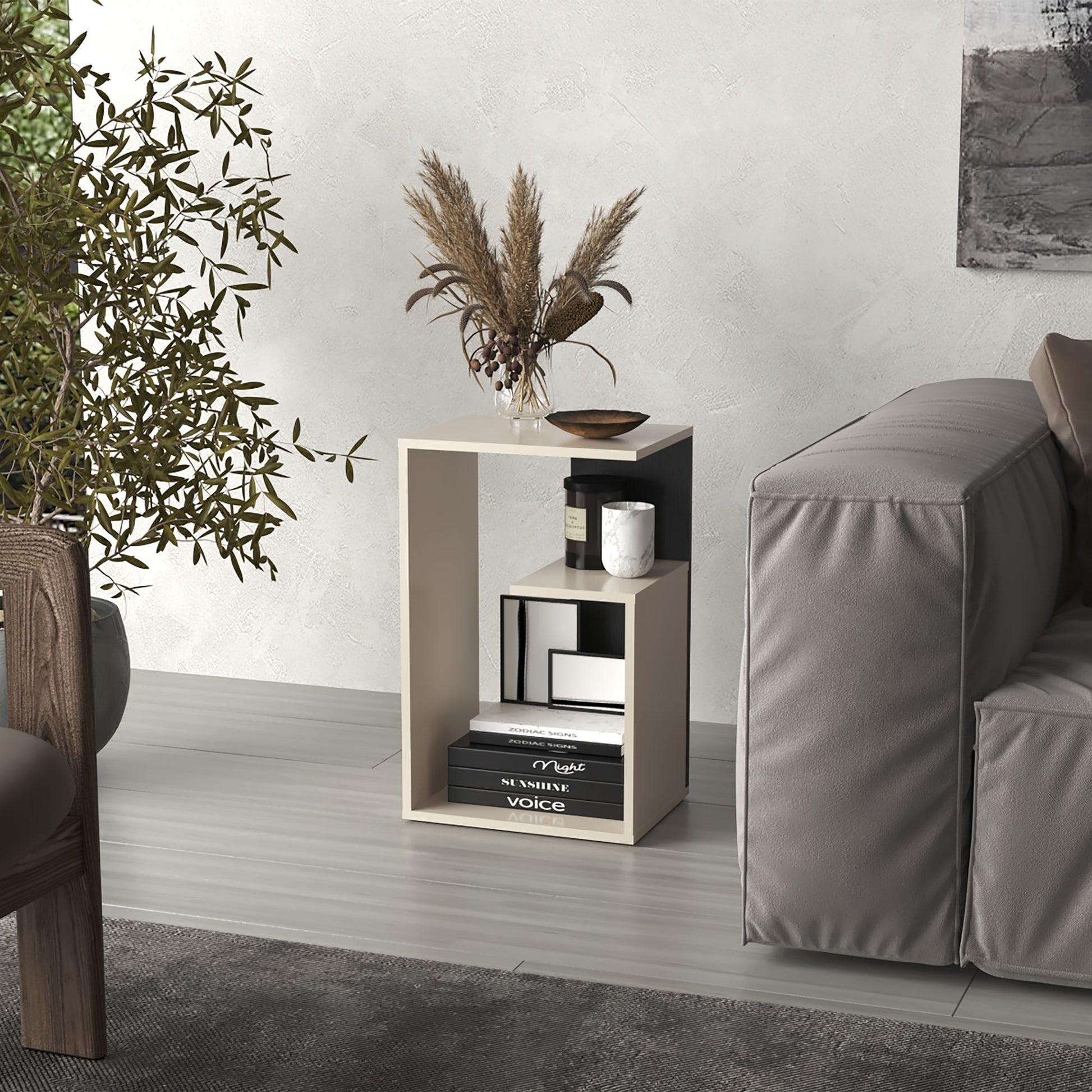 Mesa Auxiliar Adel 63X39X30 Rta Capri Wengue Zf