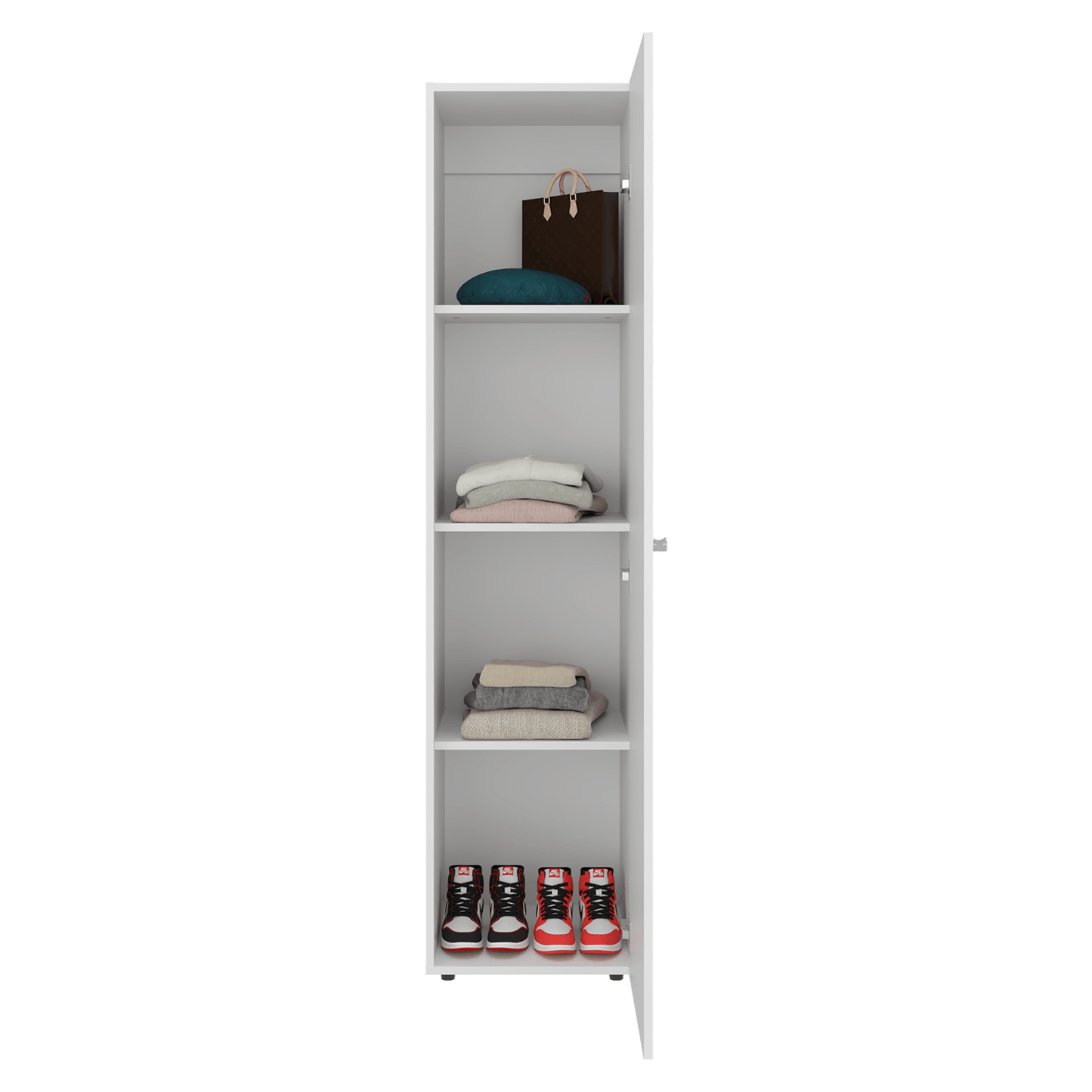 Closet Con Espejo Home Dreams 170X40X40 Rta Blanco Mqz Zf