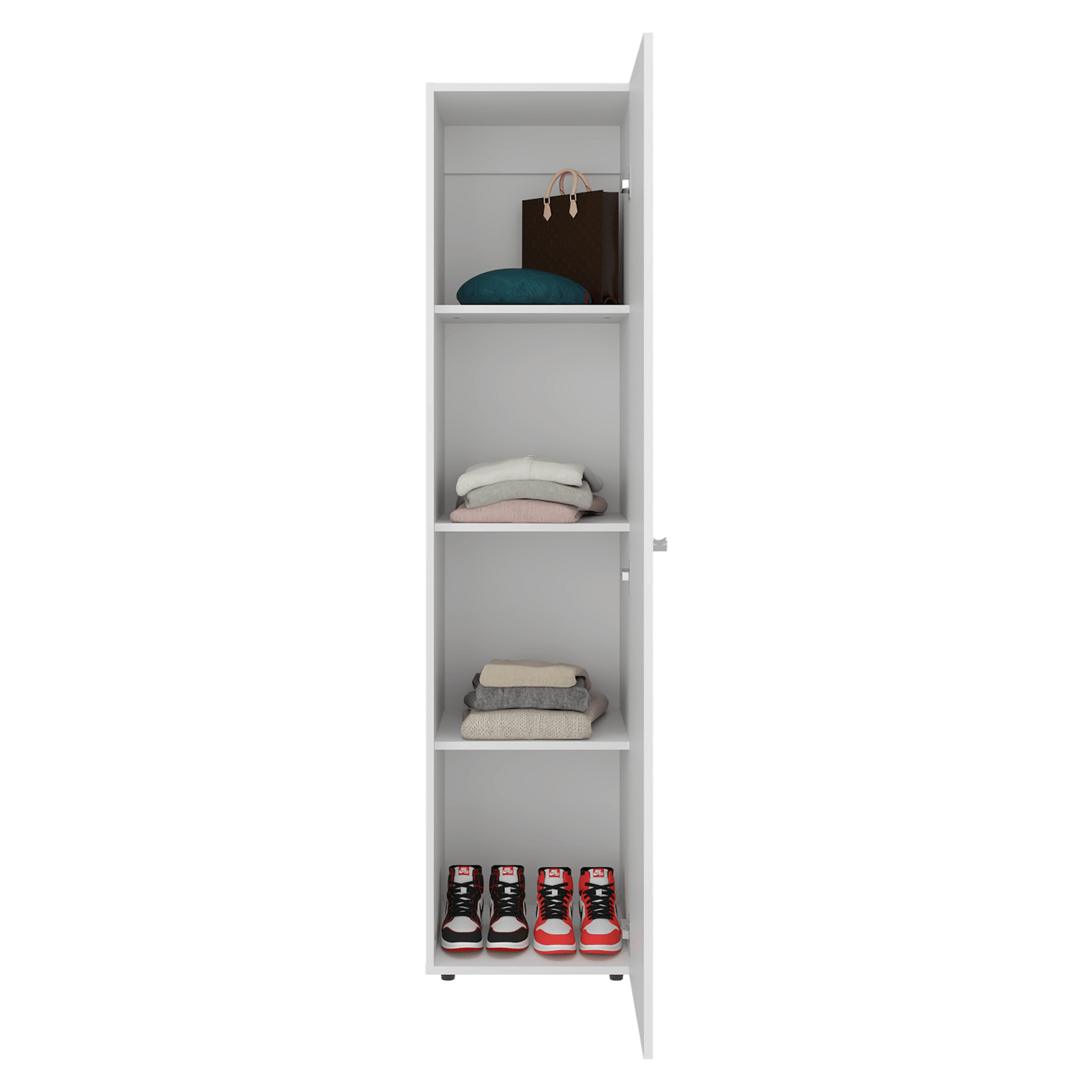 Closet Con Espejo Home Dreams 170X40X40 Rta Blanco Mqz Zf
