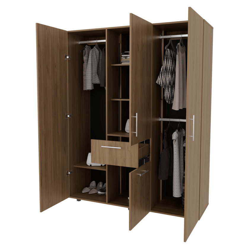 Closet Bariloche 178X140X46,8 Rta Fresno Eu Zf N/A
