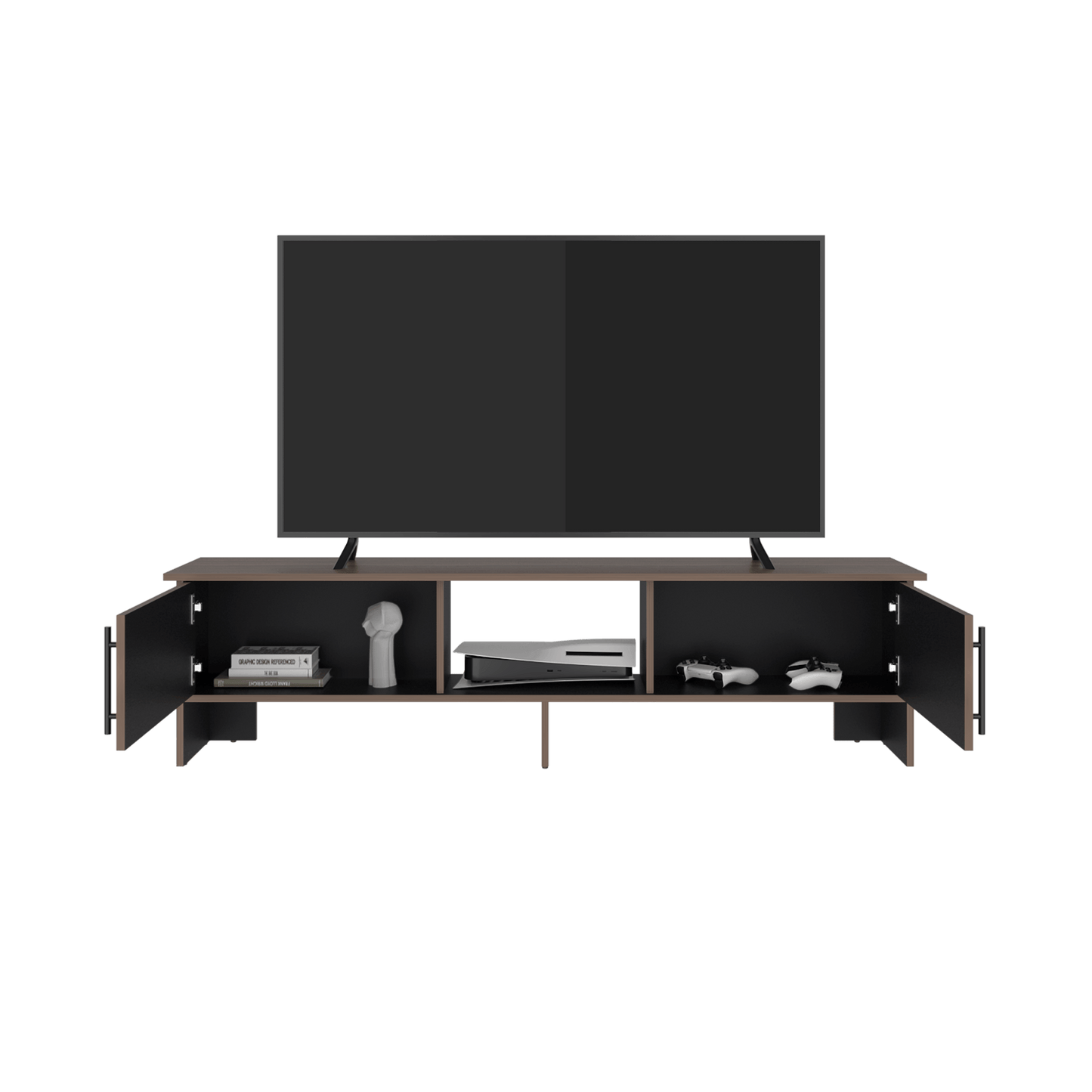 Rack De Tv Dago 41X160X35 Rta Avellana Wengue Zf