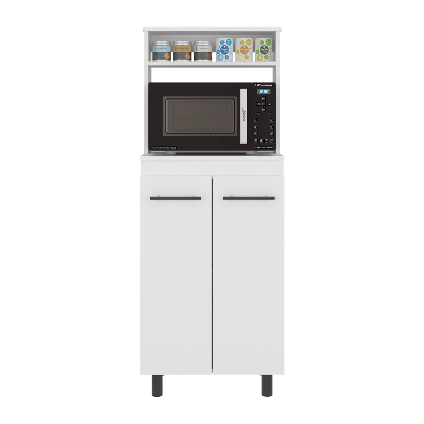 Mueble Microondas Alani 140X60X35 Rta Blanco Zf