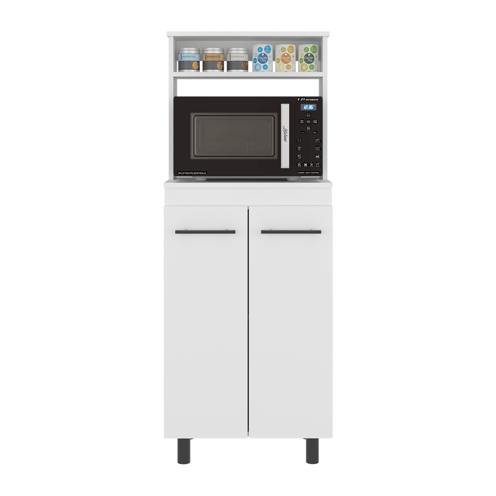Mueble Microondas Alani 140X60X35 Rta Blanco Zf