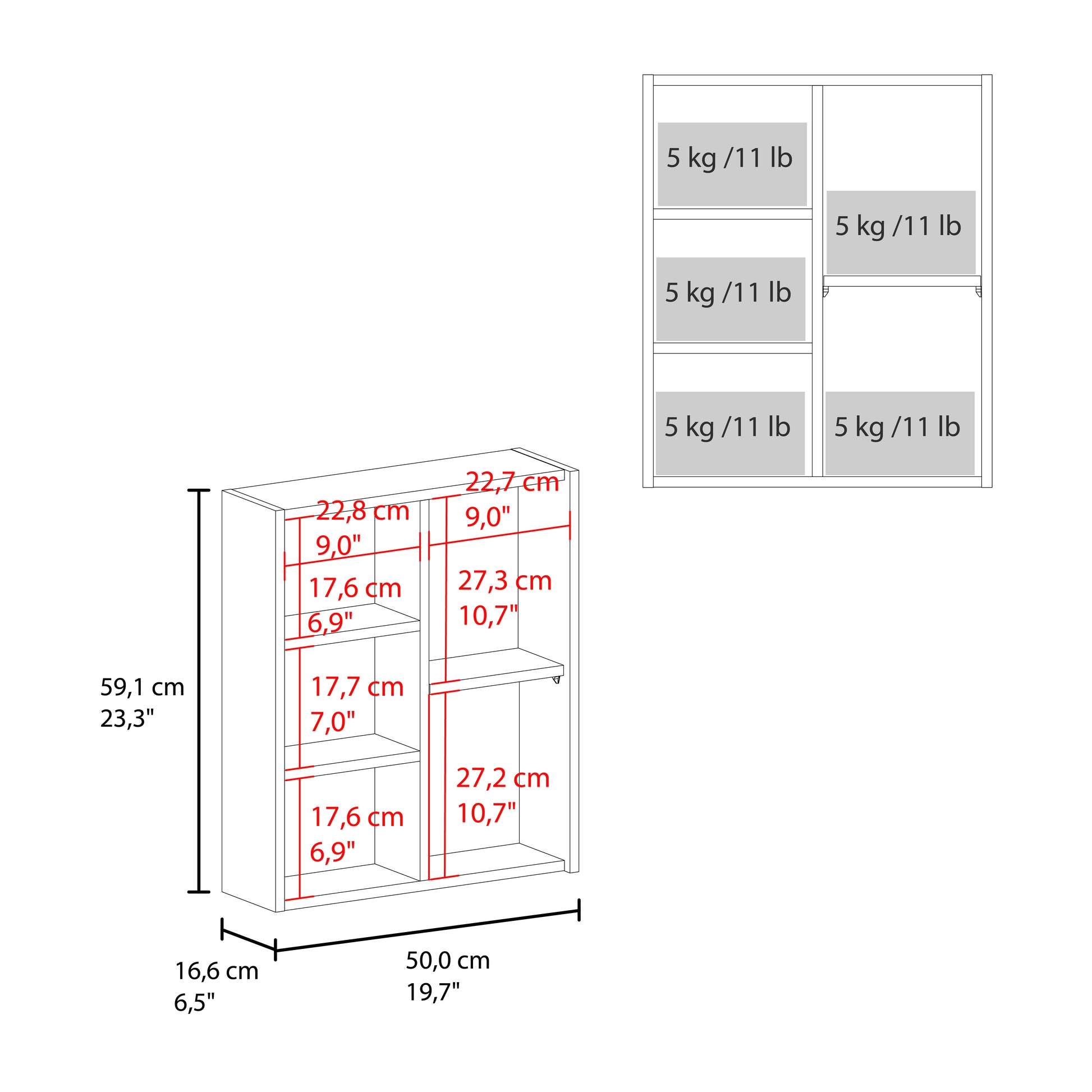 Gabinete De Baño Con Espejo Quintana 59X50X16 Rta Blanco Zf