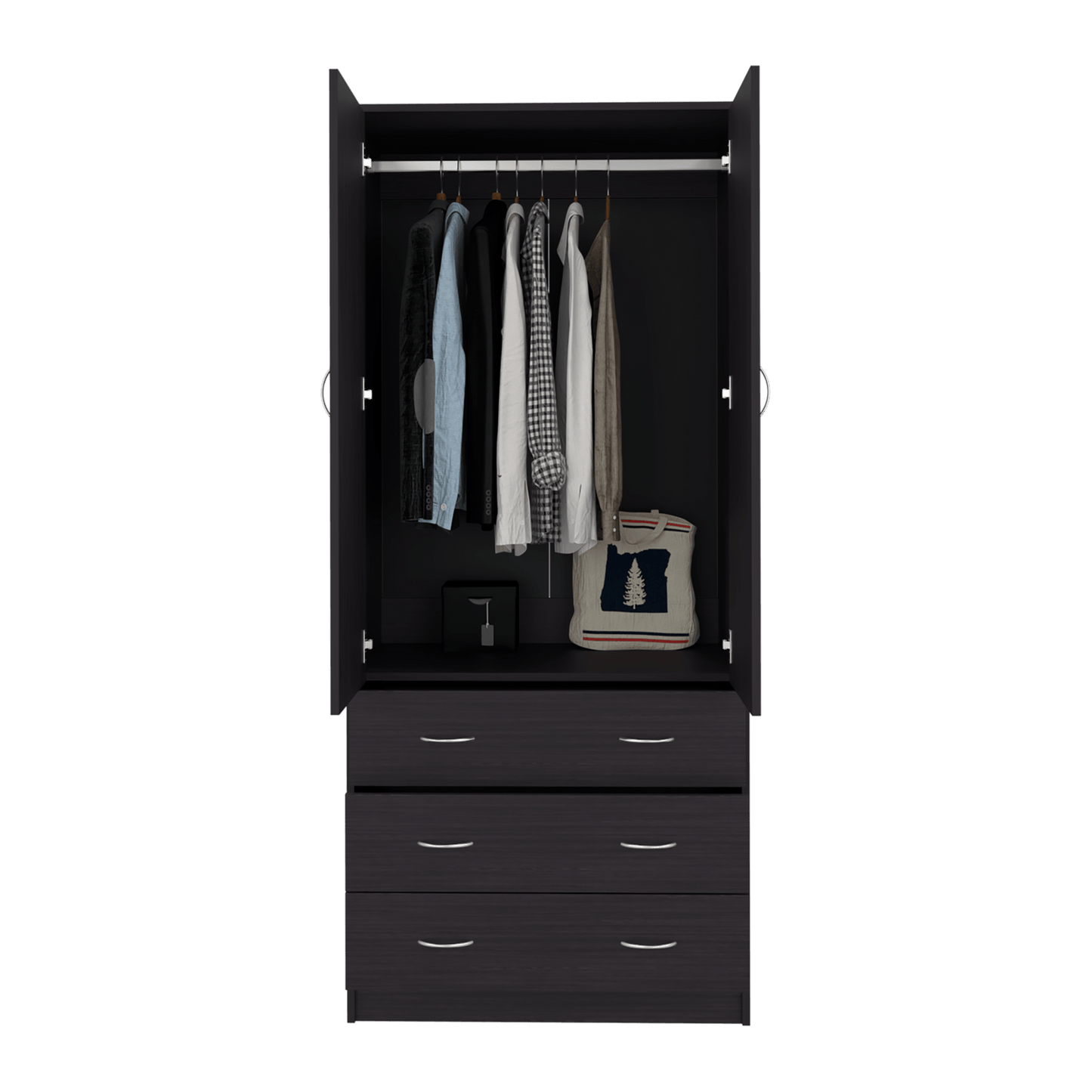 Closet Taly 2P 3 Cajones 179X78X48 Rta Wengue Zf