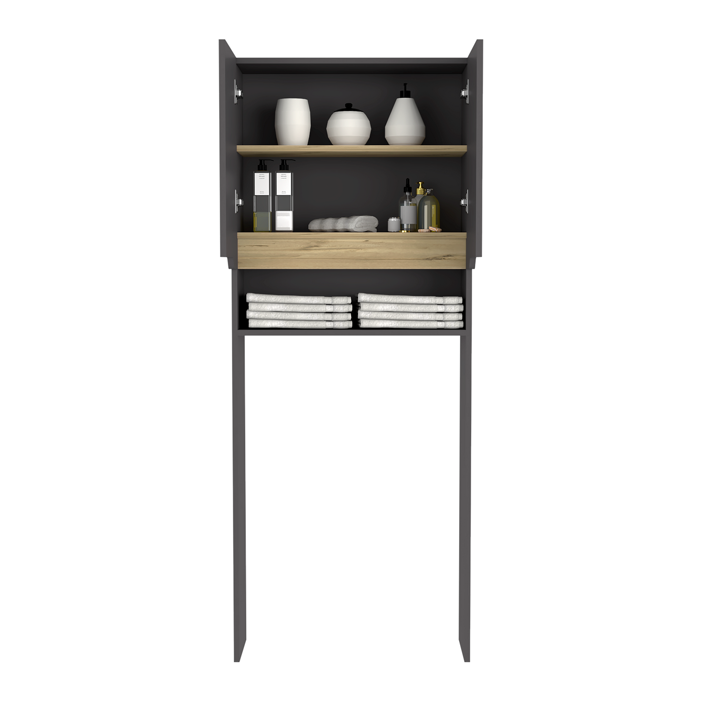 Ahorrador De Espacio Laurent Plomo + Duna Rta 160X63X25
