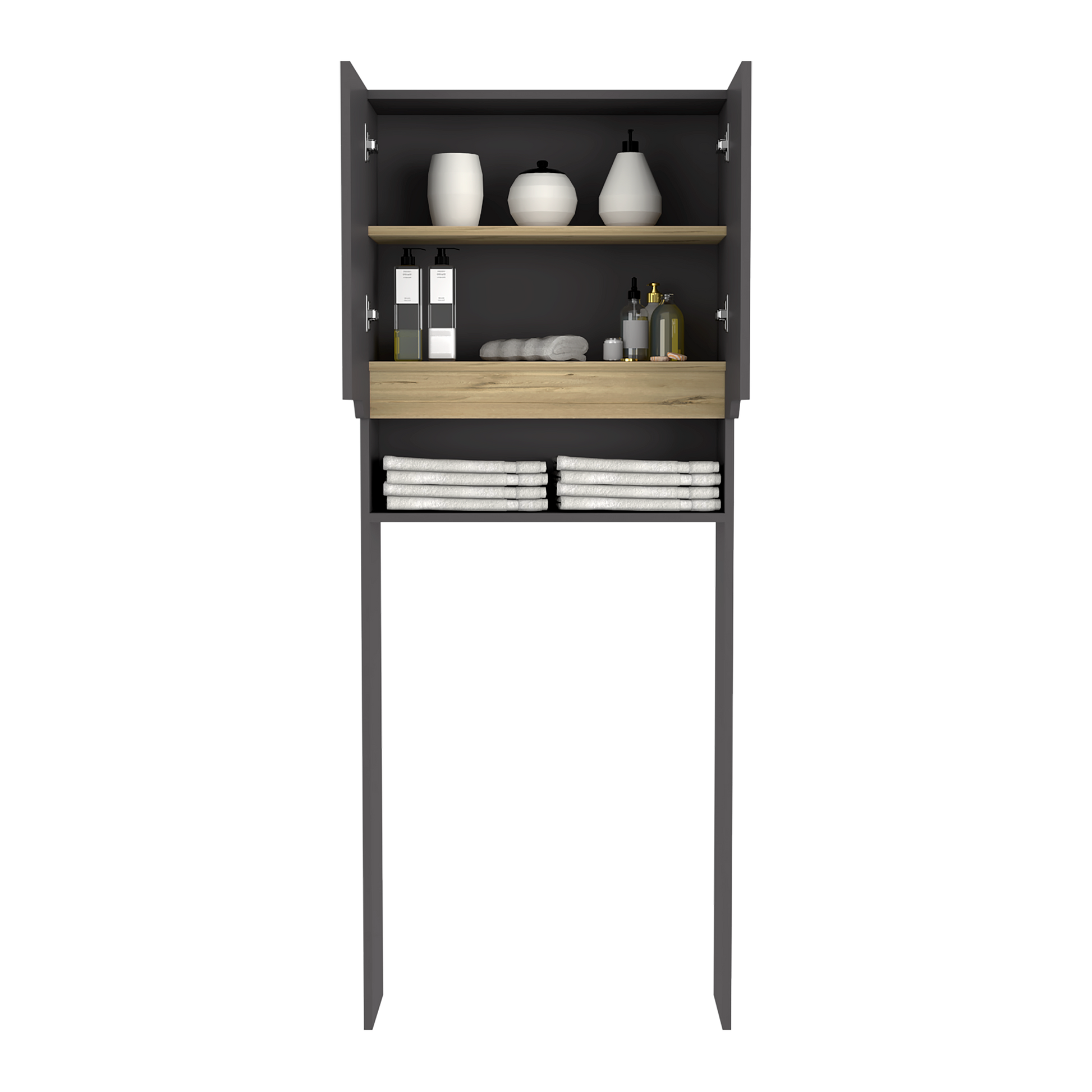 Ahorrador De Espacio Laurent Plomo + Duna Rta 160X63X25