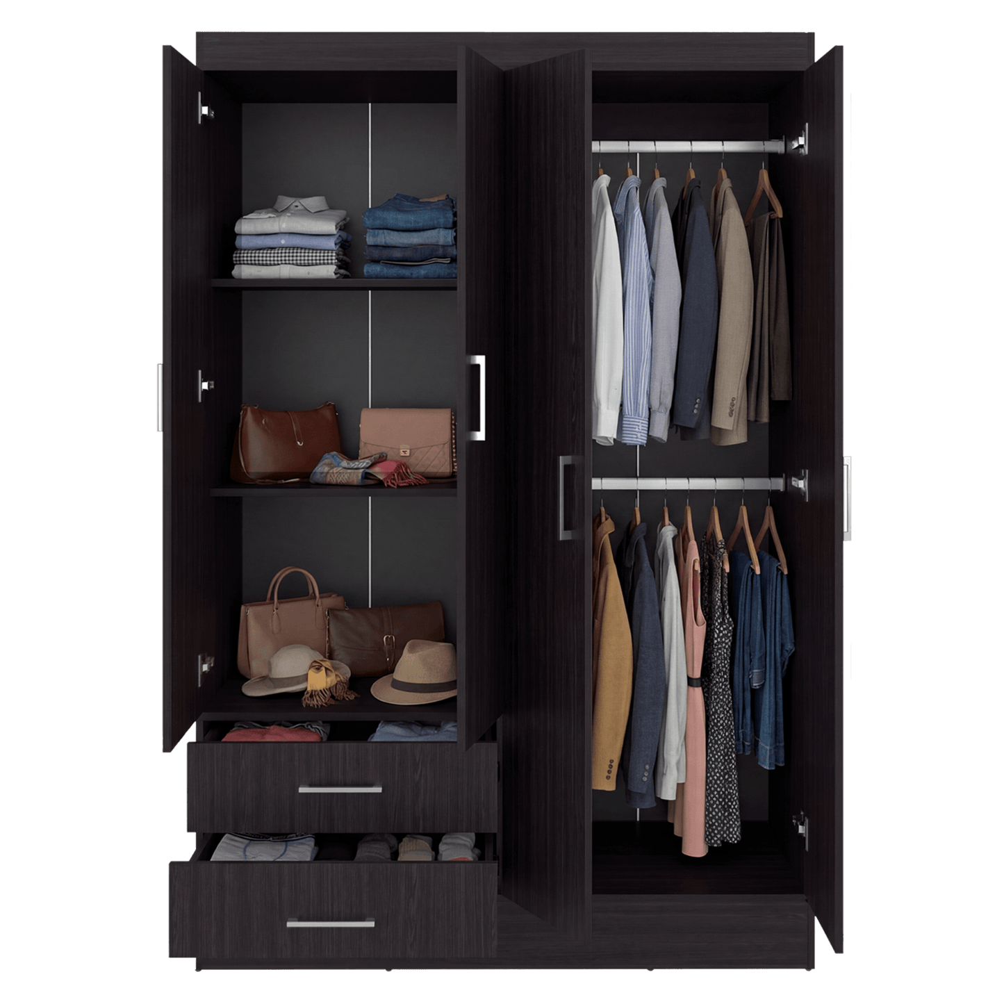 Closet 120 Sarani 182X119X44 Rta Wengue Zf