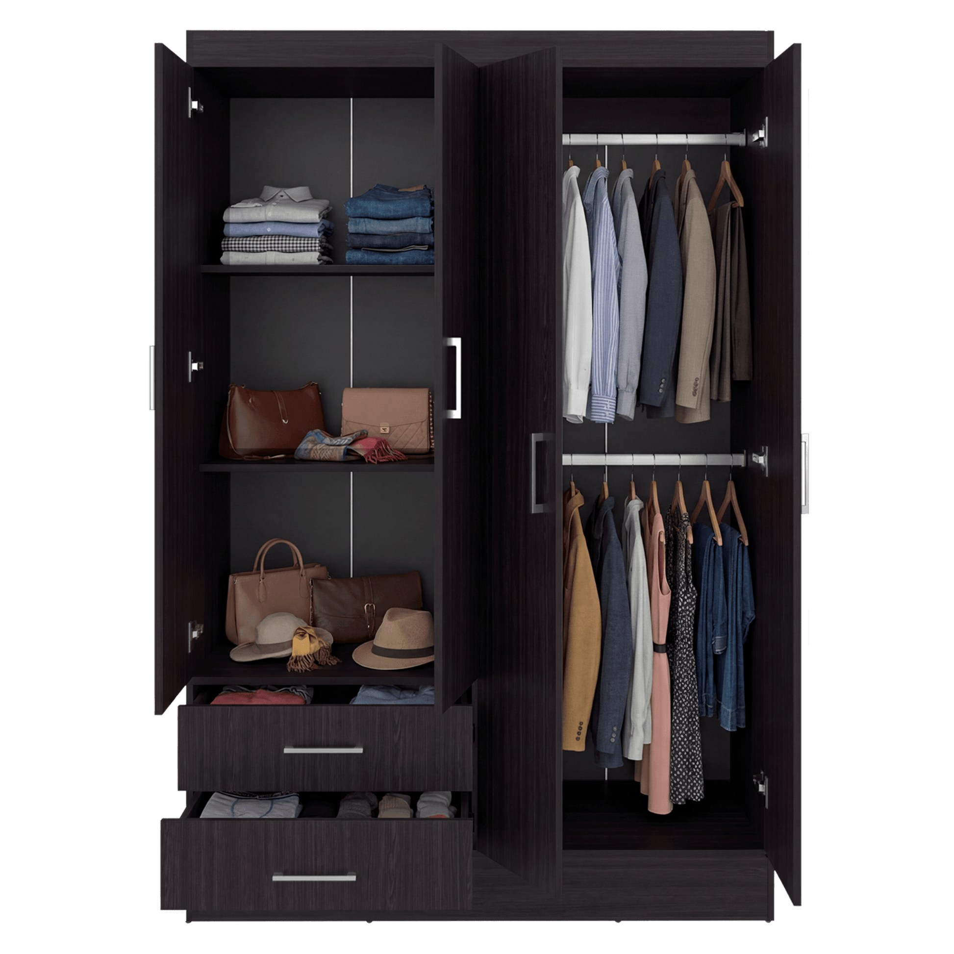Closet 120 Sarani 182X119X44 Rta Wengue Zf