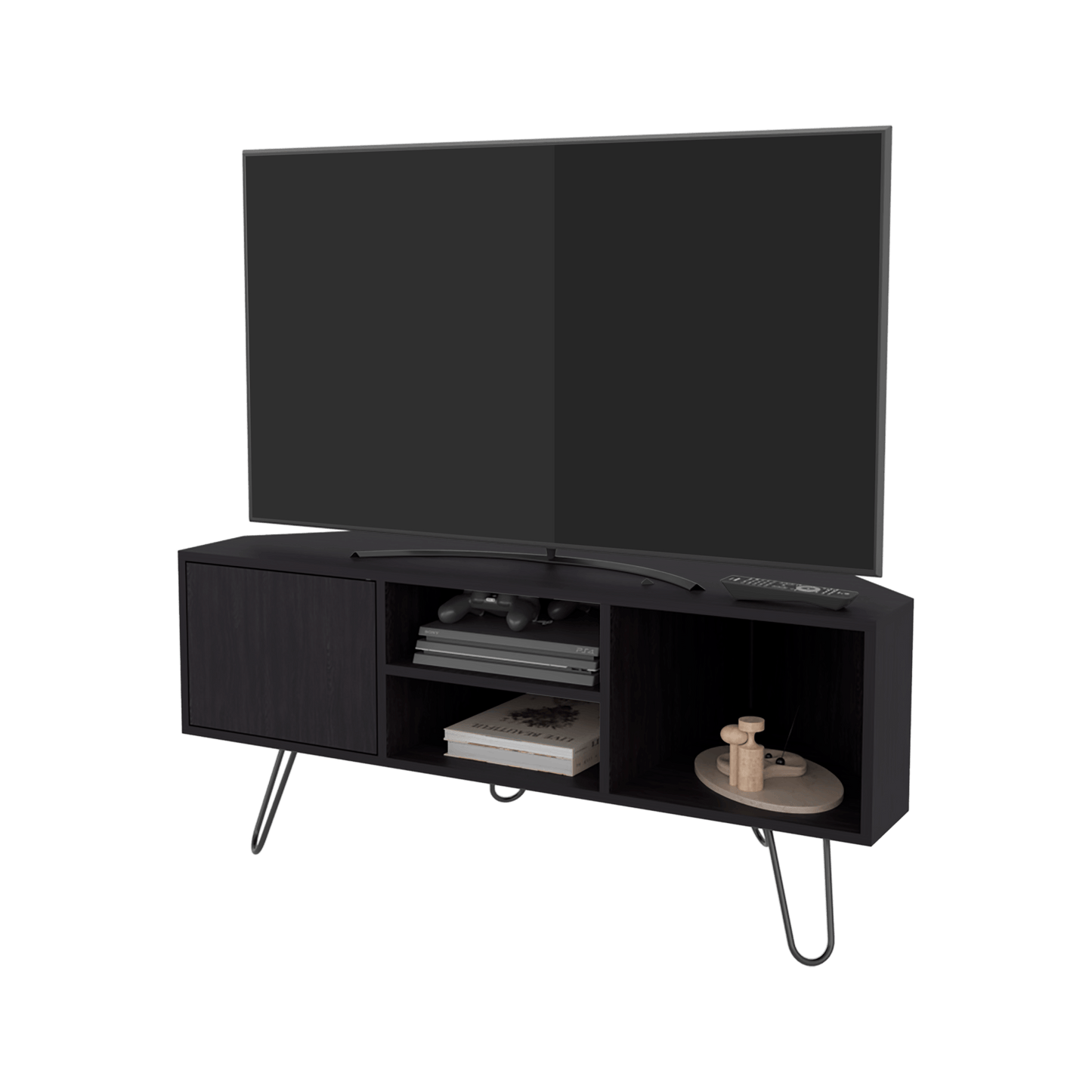 Rack Tv Esquinero Lancaster 50X115X55 Rta Wengue Zf