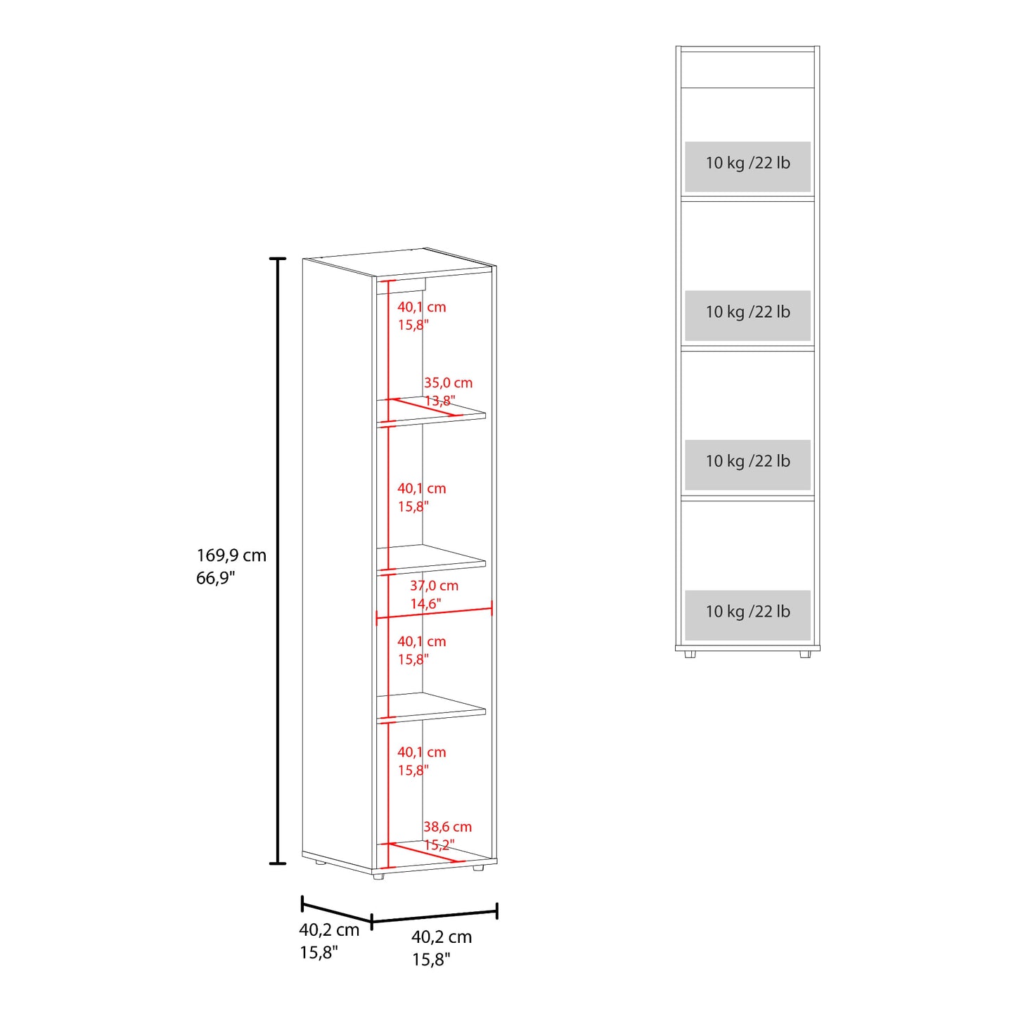 Closet Con Espejo Home Dreams 170X40X40 Rta Kronos Fresno Zf