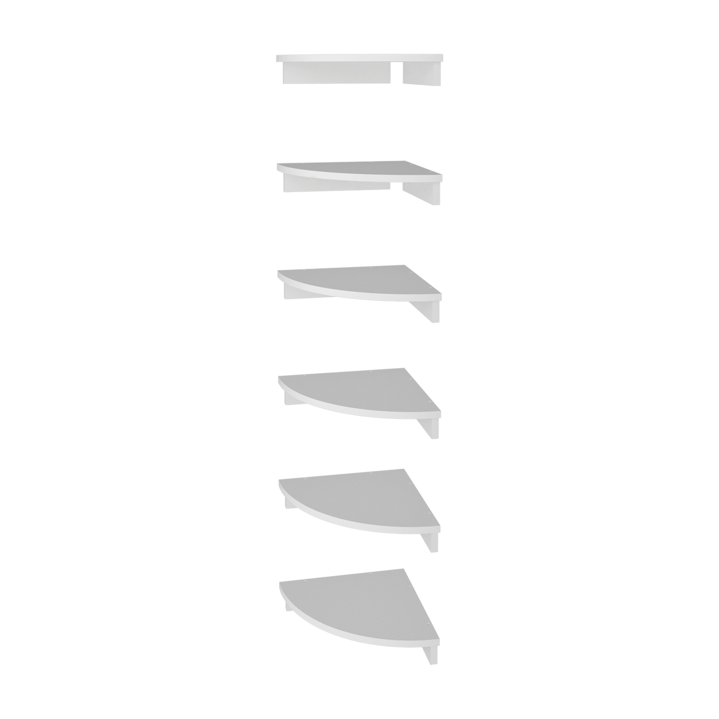 Repisa Flotante Shelf 6X30X30 Rta Blanco Zf