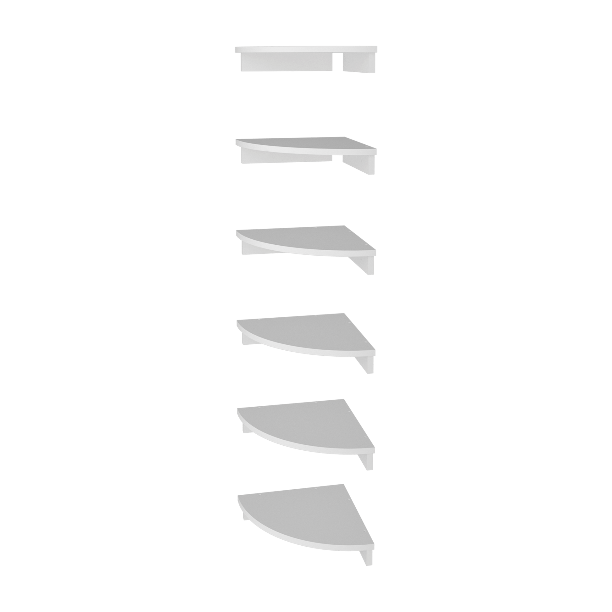 Repisa Flotante Shelf 6X30X30 Rta Blanco Zf