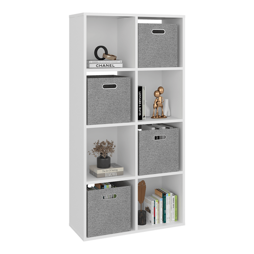 Biblioteca Cubica Lena 122X61X26 Rta Blanco