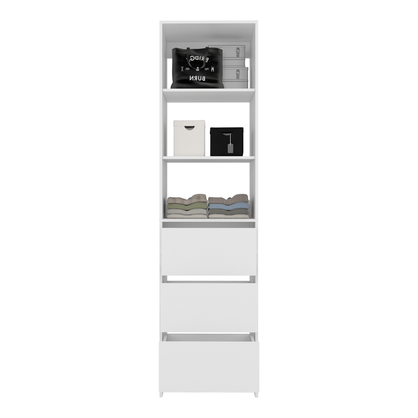 Closet Eco 3 Cajones 213X55X48 Kronos Blanco  Zf