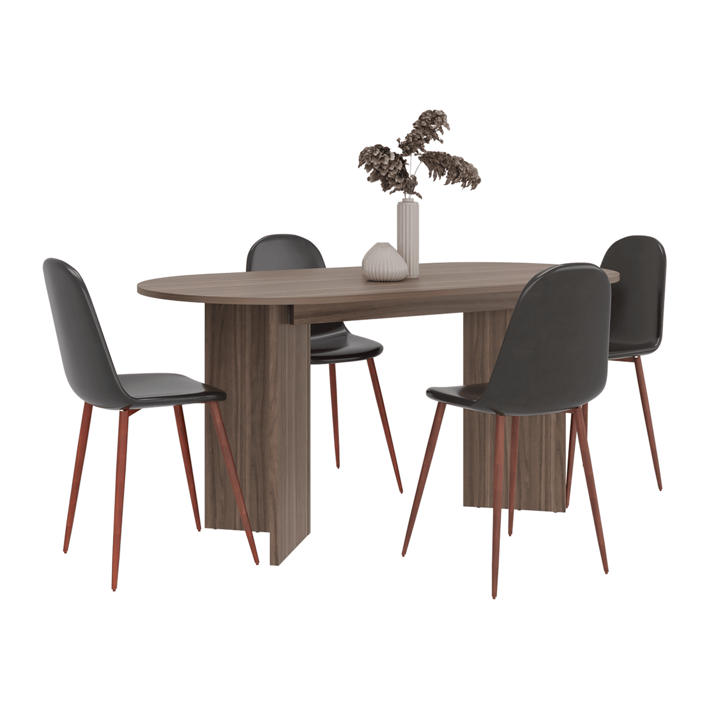 Mesa Comedor Ted 74X156X80 Rta Avellana