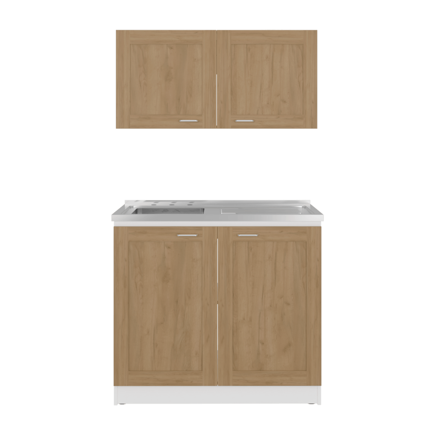 Cocina Zurich 49X100X32 Rta Blanco Fresno Zf