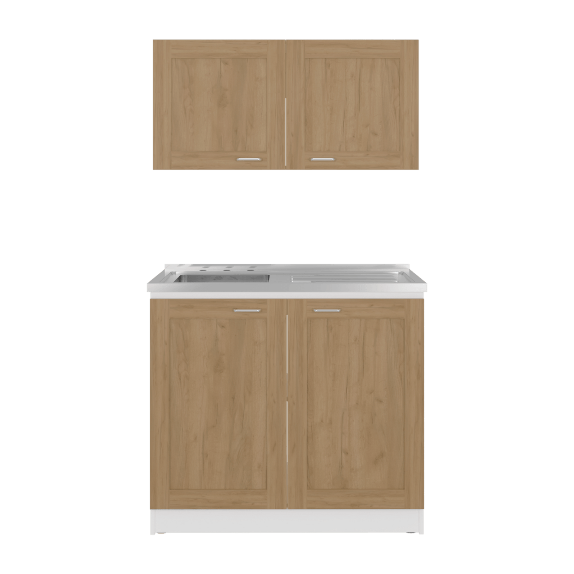 Cocina Zurich 49X100X32 Rta Blanco Fresno Zf