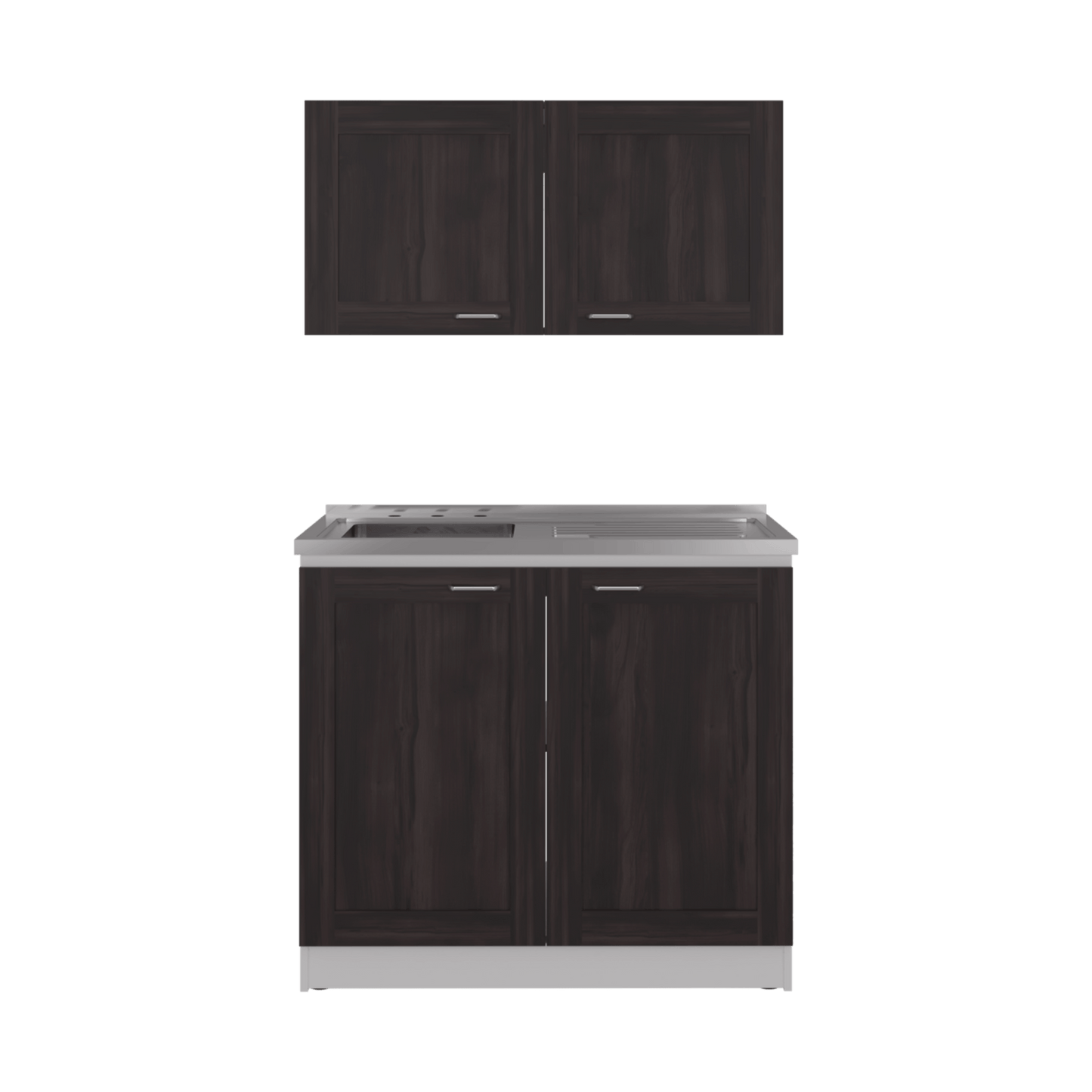 Cocina Zurich 49X100X32 Rta Blanco Nogal Zf
