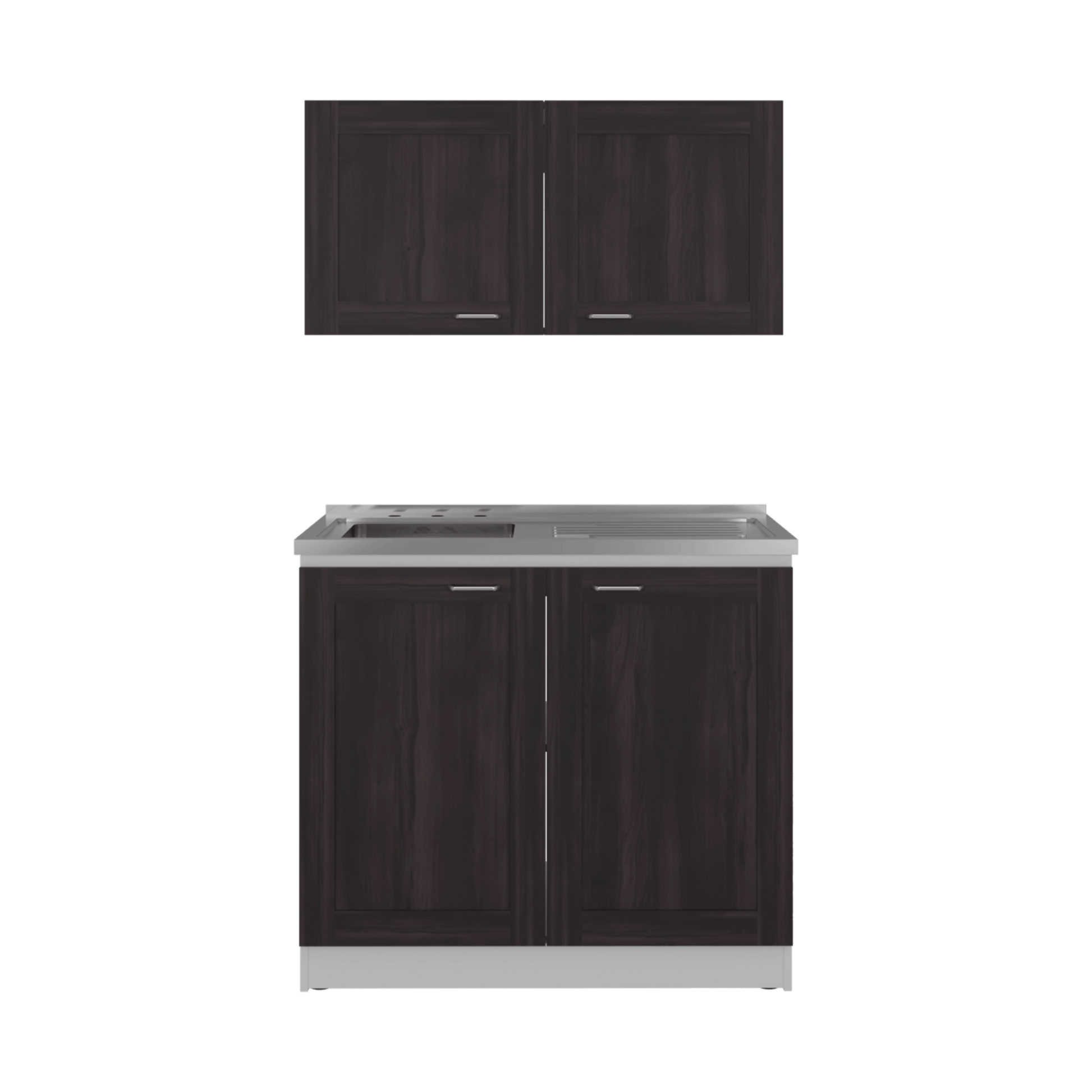 Cocina Zurich 49X100X32 Rta Blanco Nogal Zf