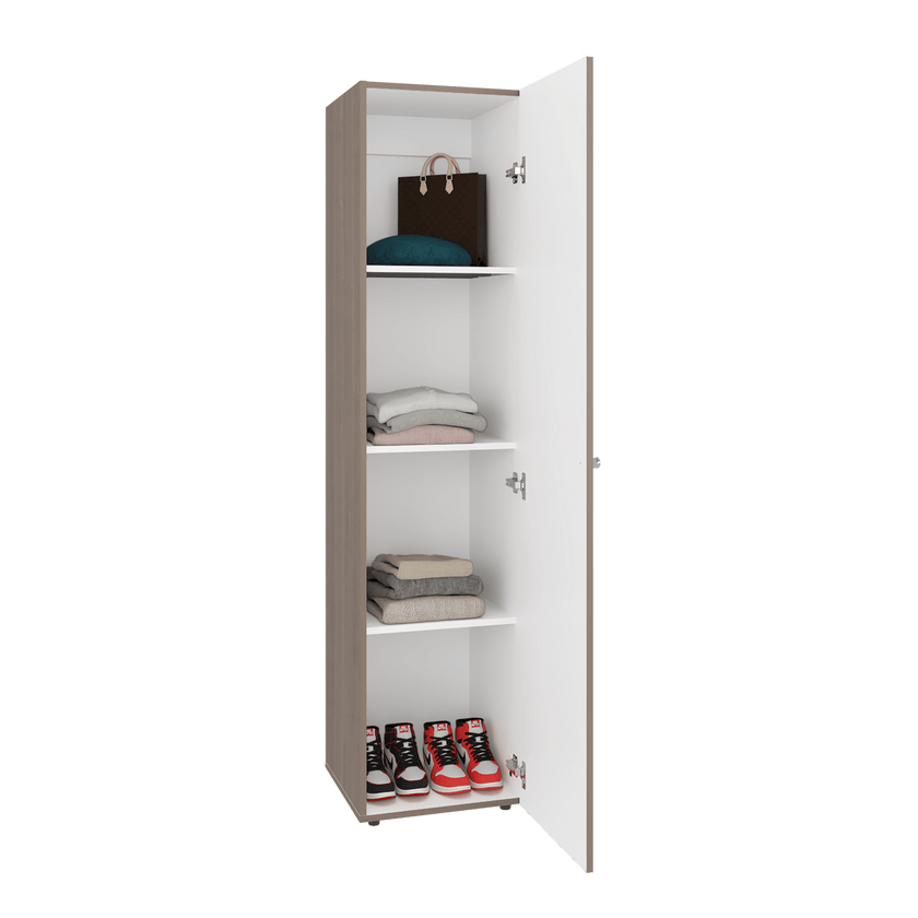 Closet Con Espejo Home Dreams 170X40X40 Rta Bardolino Blanco Zf