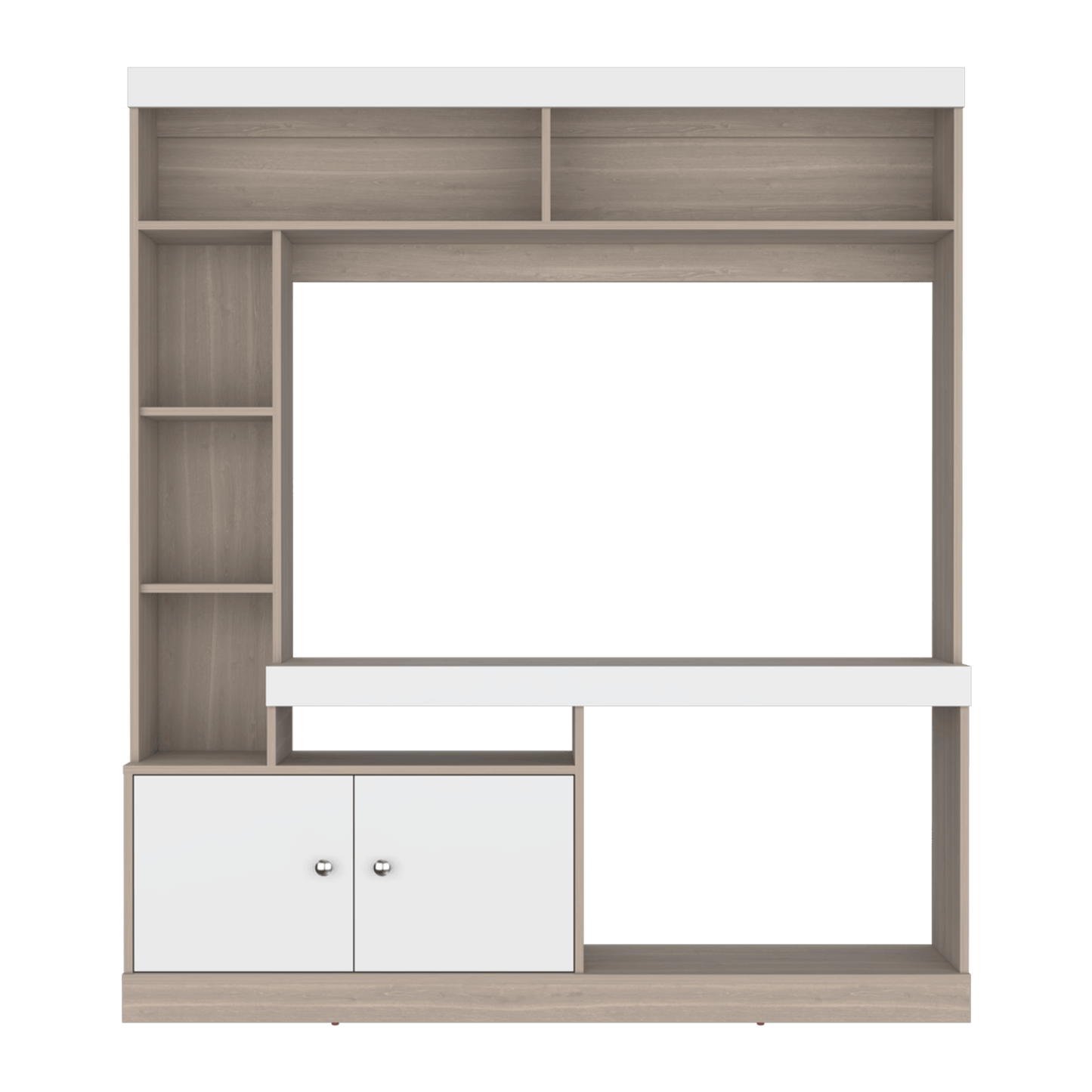 Centro De Entretenimiento Dante Tv 55'' 170X150X30 Rta Bardolino Blanco