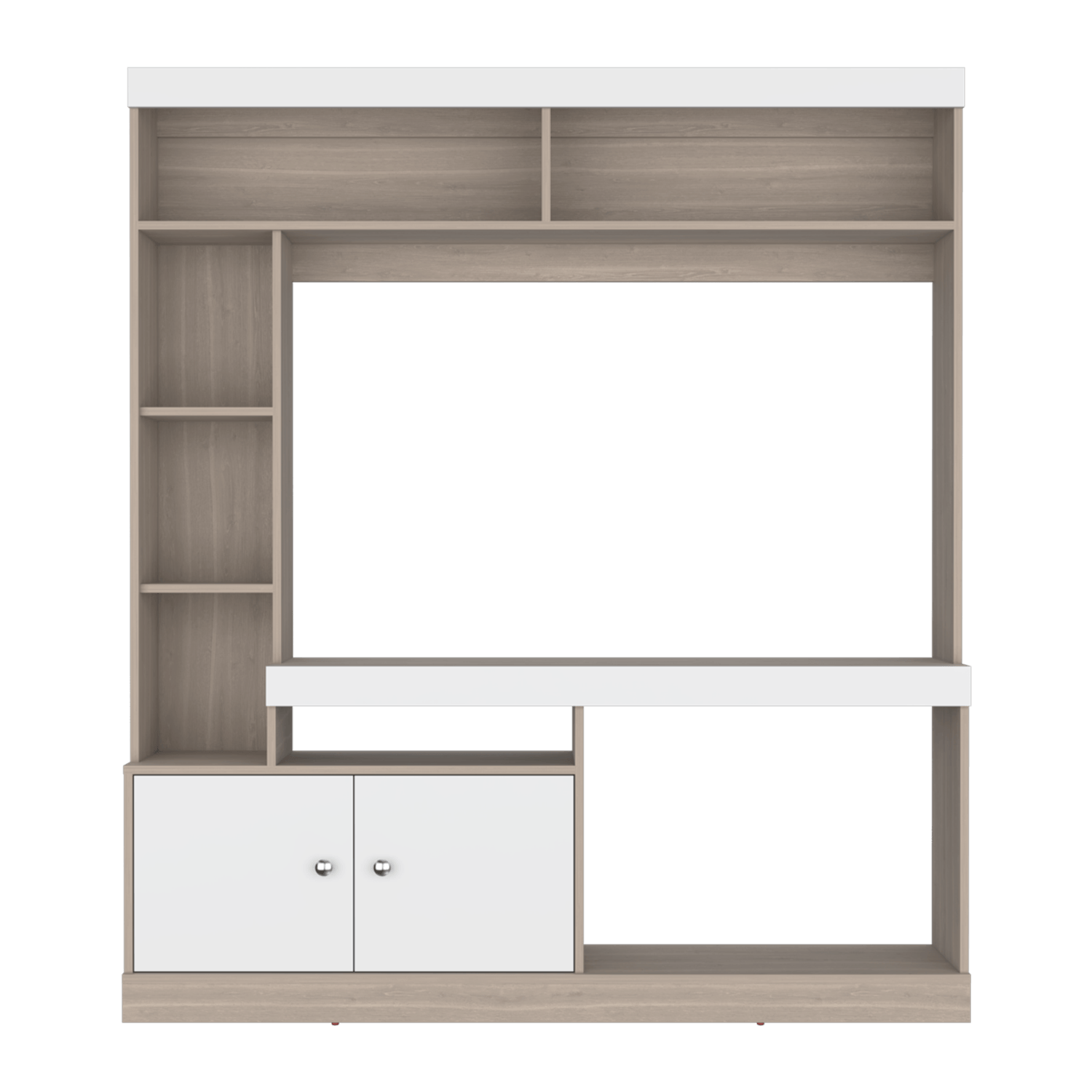 Centro De Entretenimiento Dante Tv 55'' 170X150X30 Rta Bardolino Blanco