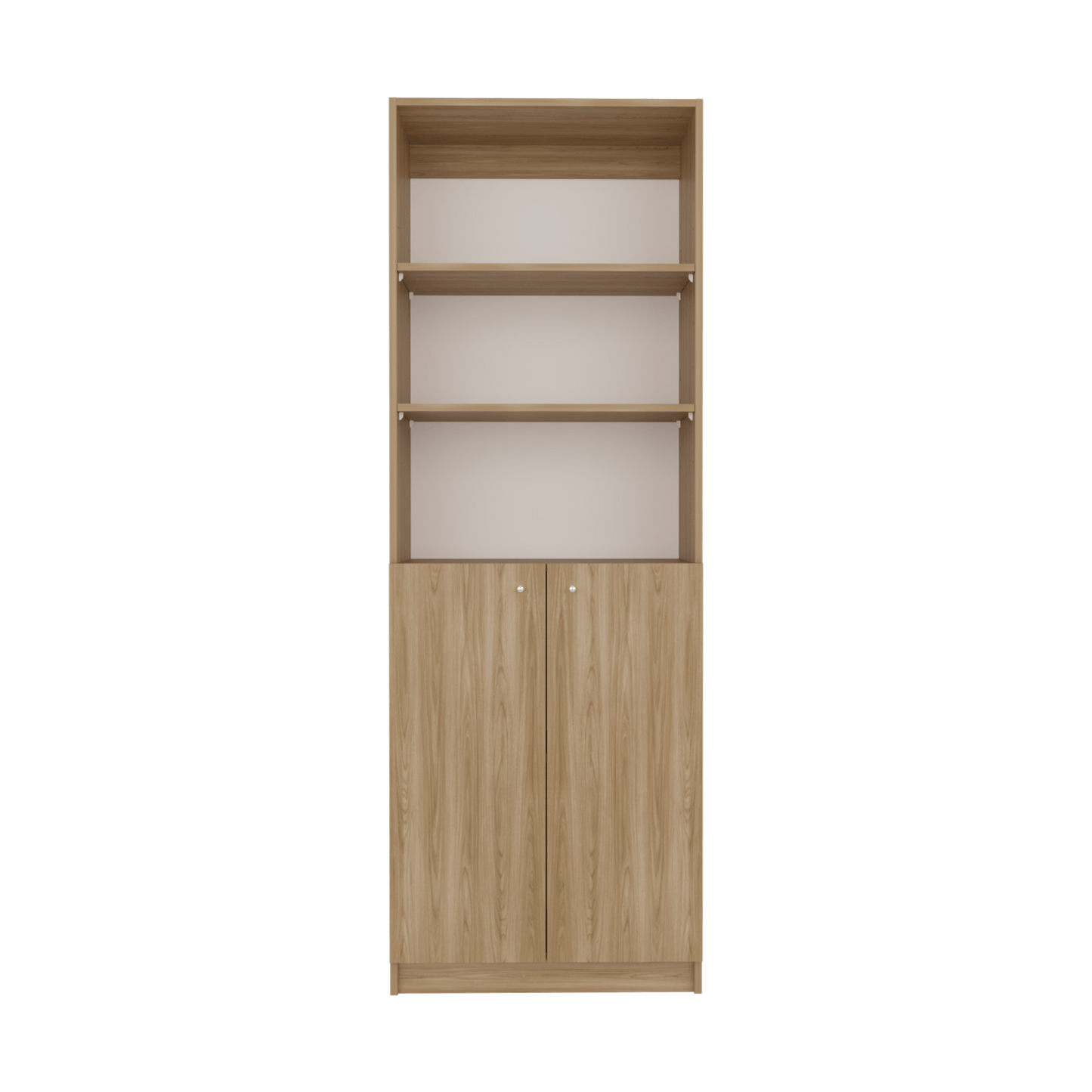 Estante Home Con Puertas 180X62X29 Rta Fresno Eu Blanco Mqz